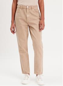 Jeans droit MUMNEWCO femme beige