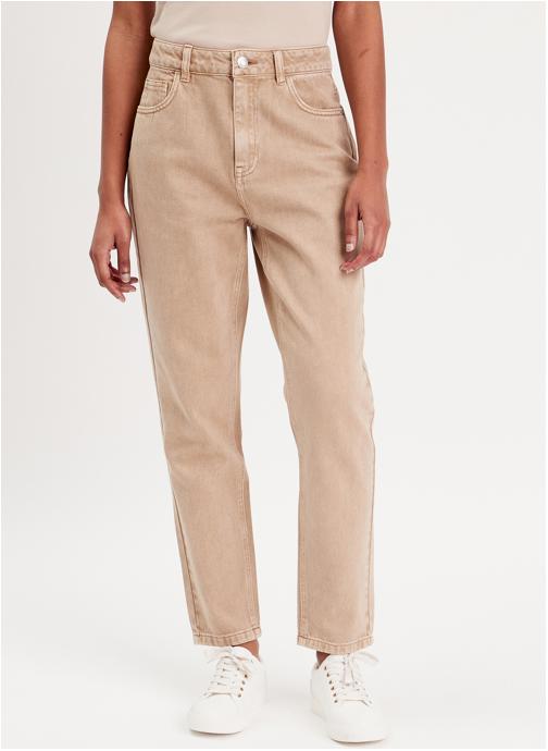 Cache Cache Jeans droit MUMNEWCO femme beige