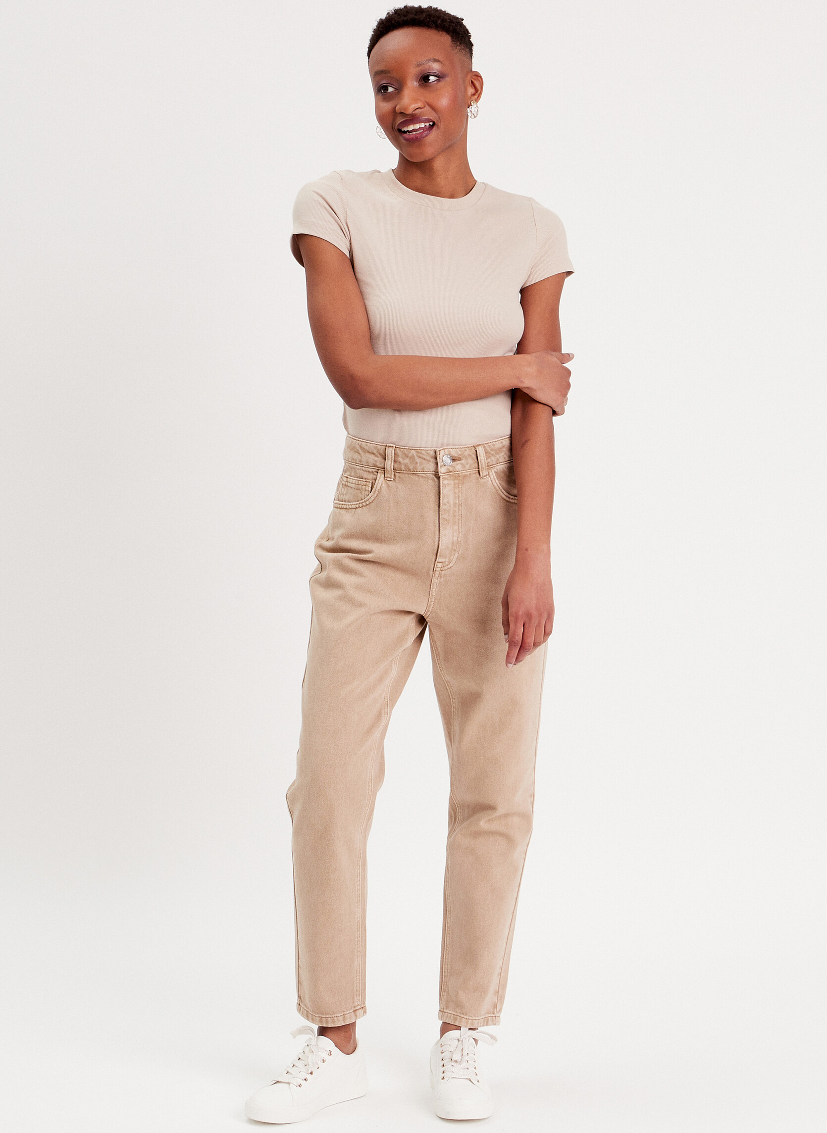Jeans droit MUMNEWCO femme beige Cache Cache Jeans droit MUMNEWCO femme beige Beige