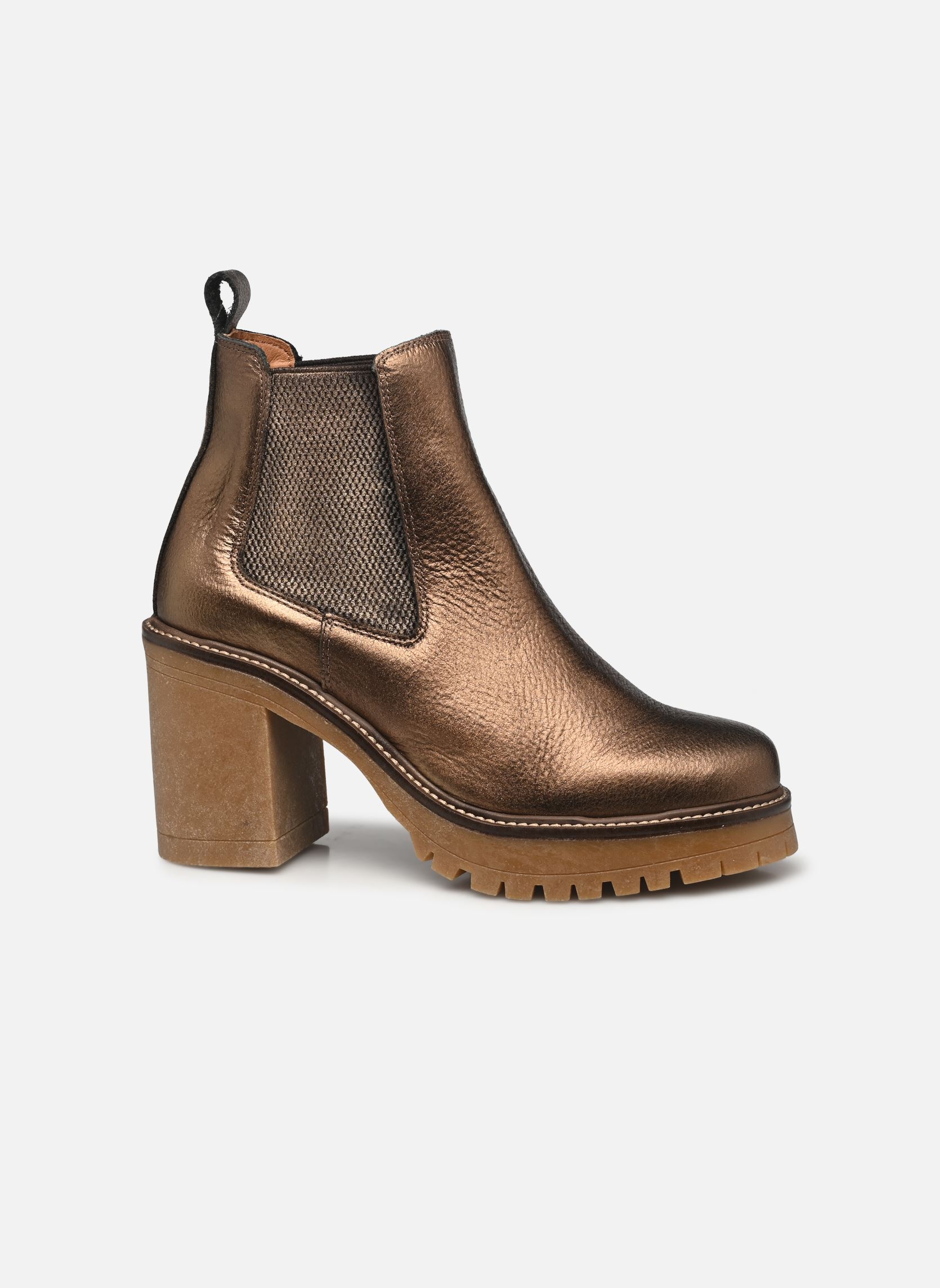 Bottines et boots L.62.NAMANDINE femme or et bronze Sweet Lemon Bottines et boots L.62.NAMANDINE femme or et bronze 8263/Metalizado