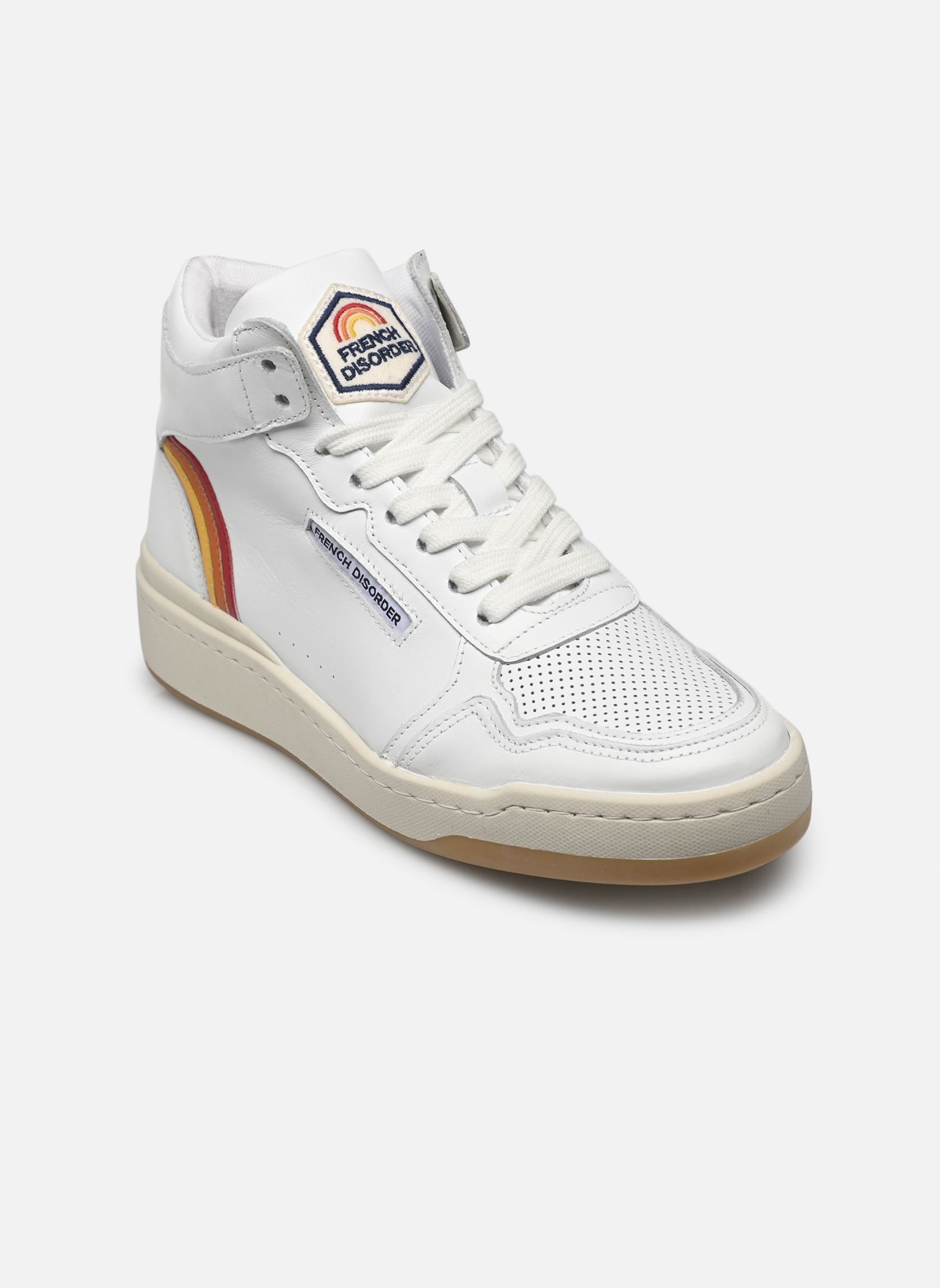 Knöchelhohe Sneaker Mid Rainbow W damen weiß French Disorder Knöchelhohe Sneaker Mid Rainbow W damen weiß BLANC
