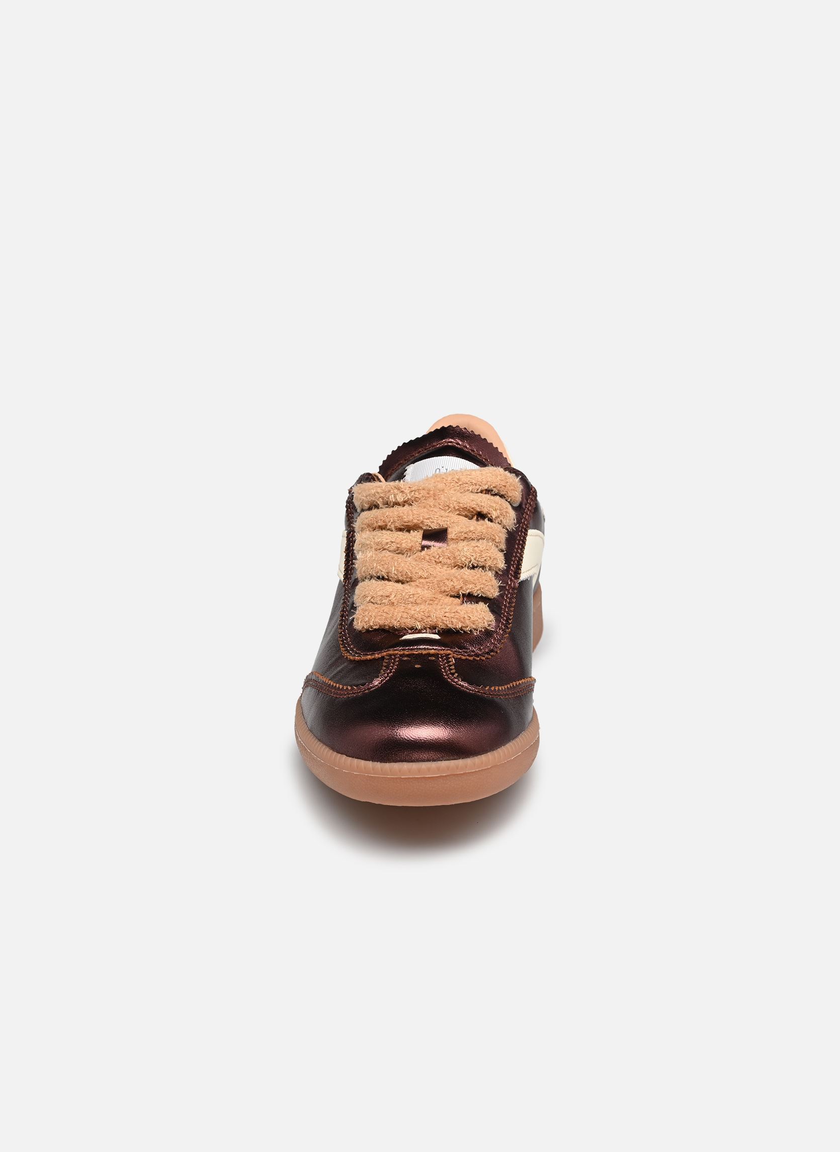 Lage sneakers NOVA dames bruin 0-105 Lage sneakers NOVA dames bruin METALLIC CHOCOLATE