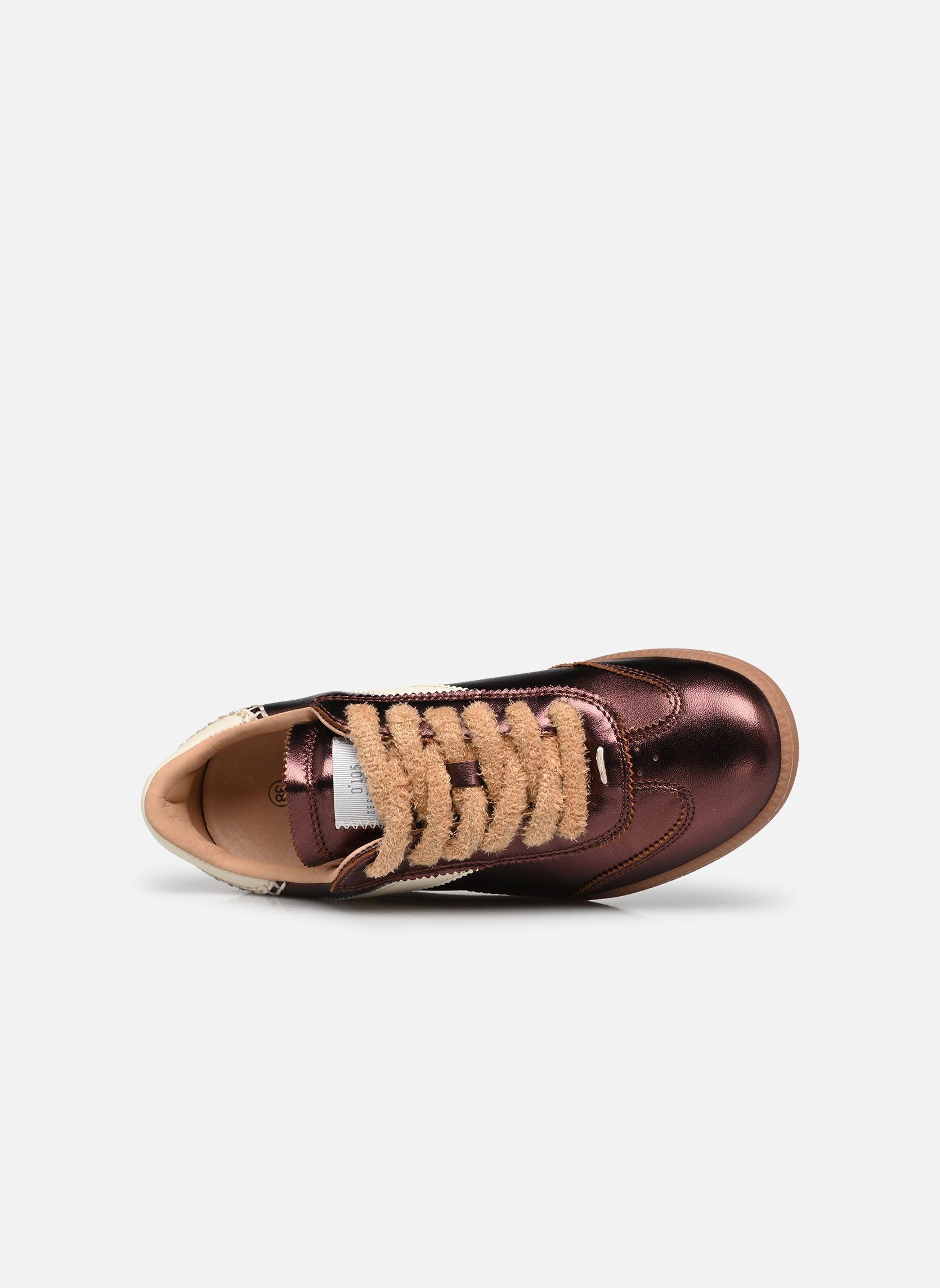 Lage sneakers NOVA dames bruin 0-105 Lage sneakers NOVA dames bruin METALLIC CHOCOLATE