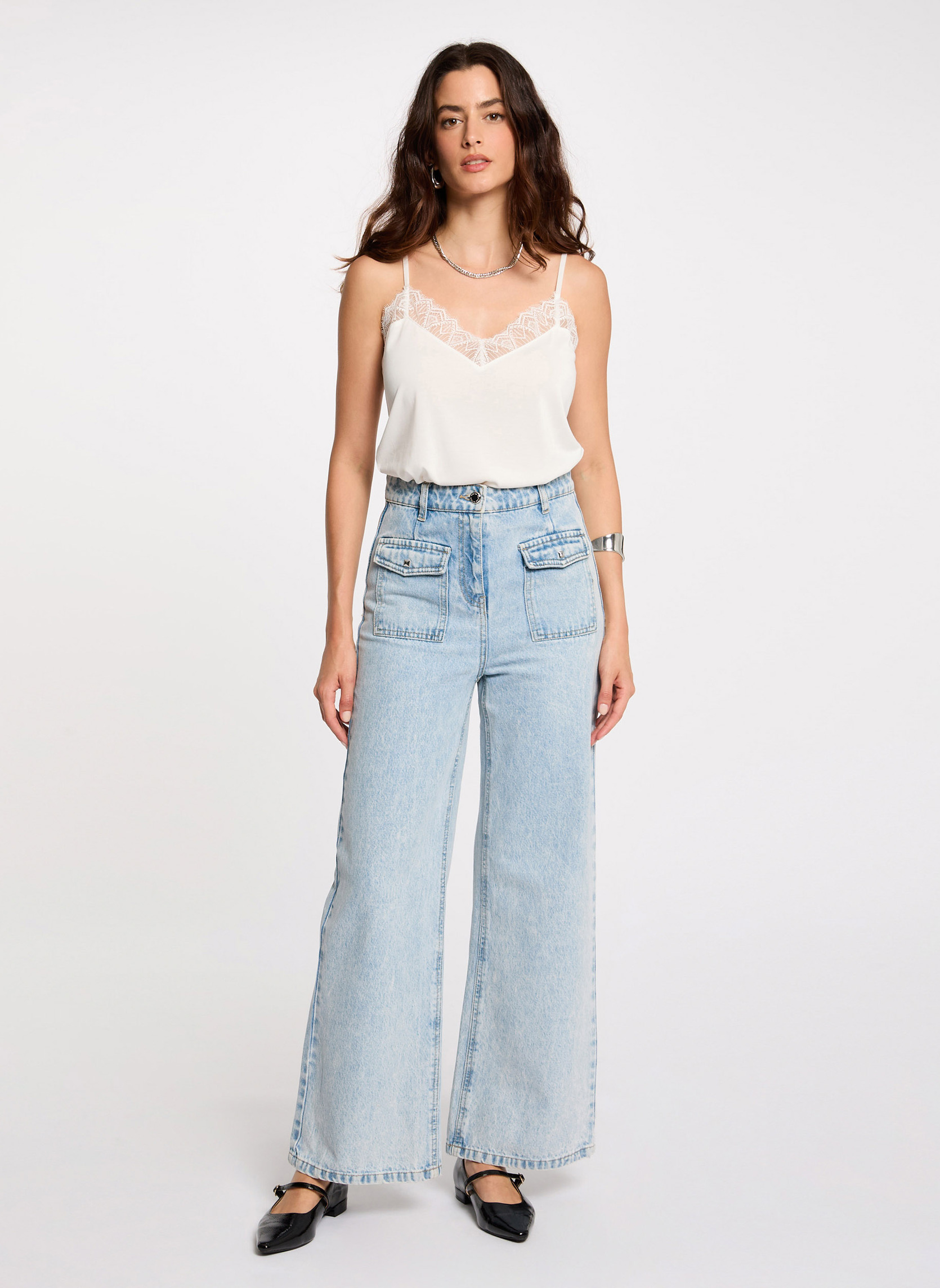 Débardeurs 242-BETINA femme blanc Morgan Débardeurs 242-BETINA femme blanc Blanc