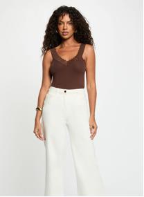 Tops 242-DNAE femme marron