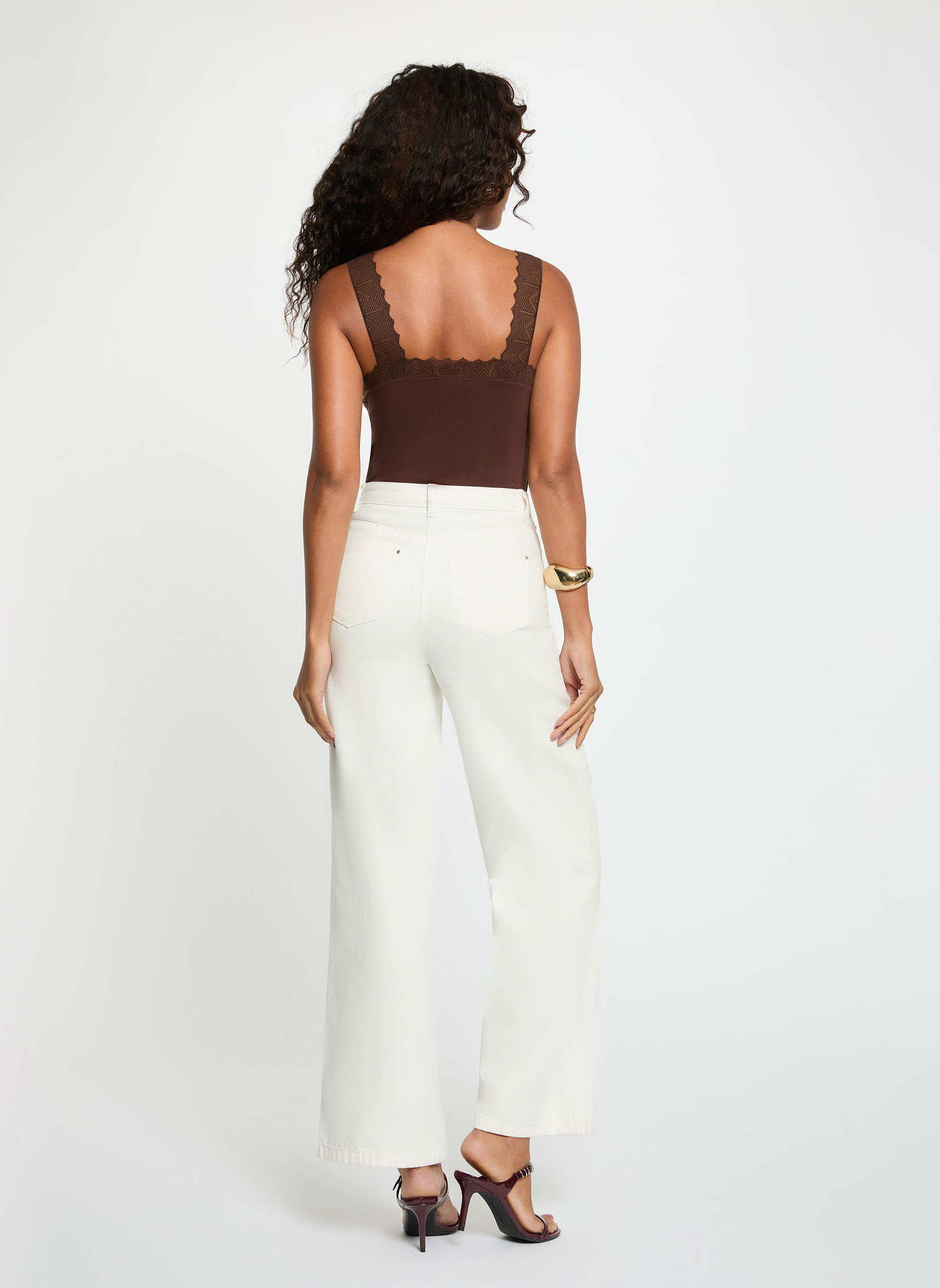 Tops 242-DNAE femme marron Morgan Tops 242-DNAE femme marron Marron foncé