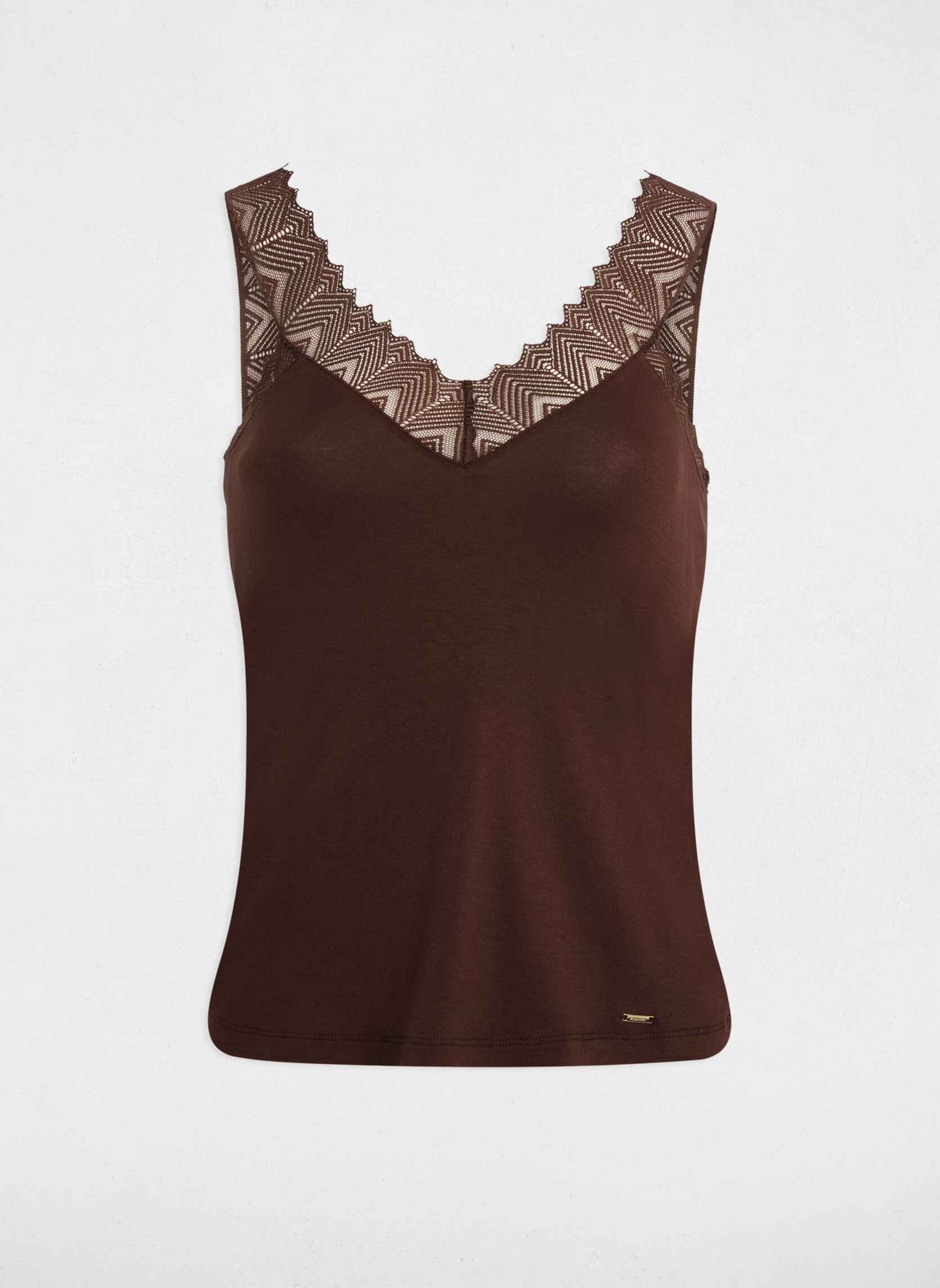 Tops 242-DNAE femme marron Morgan Tops 242-DNAE femme marron Marron foncé