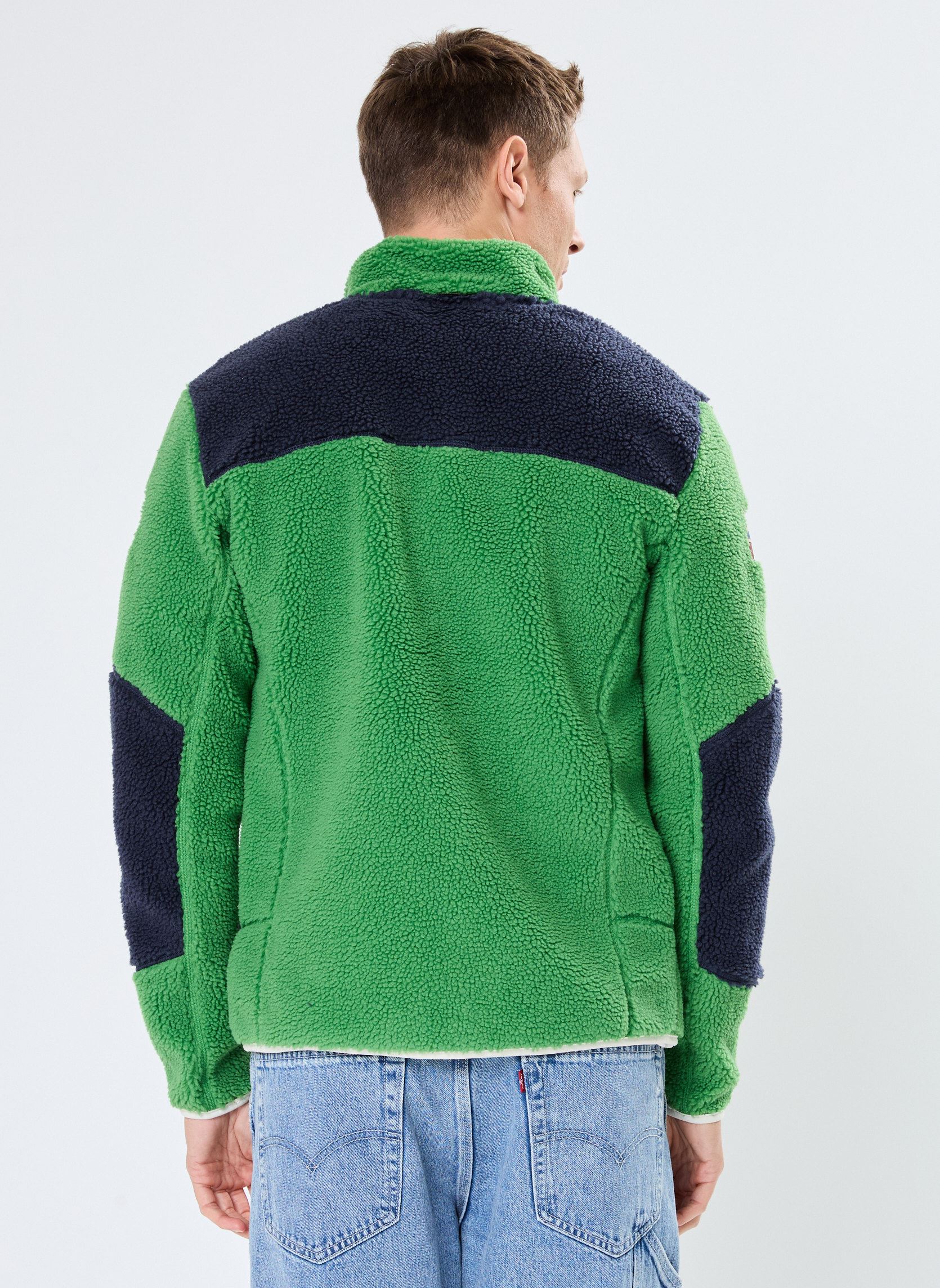Fleece truien YUPIK FZ 3 G1T heren groen Napapijri Fleece truien YUPIK FZ 3 G1T heren groen GREEN KELLY