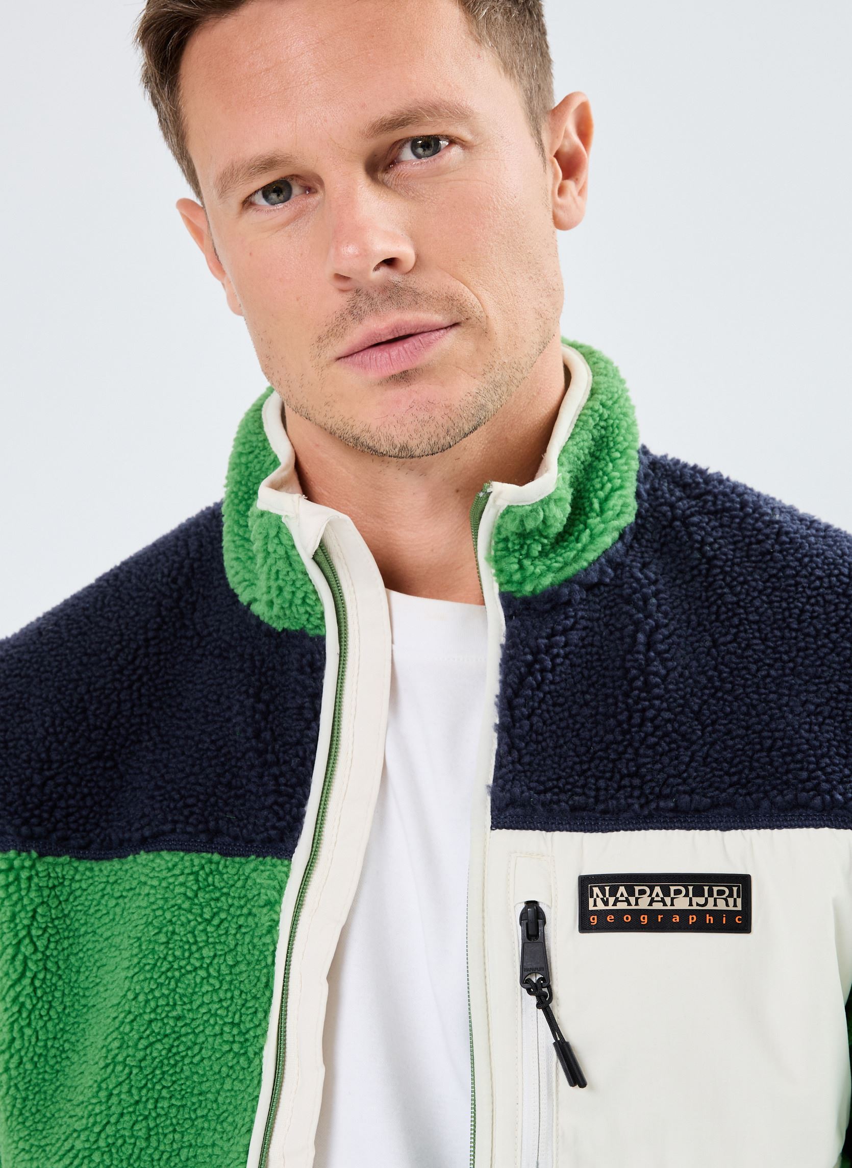 Fleece truien YUPIK FZ 3 G1T heren groen Napapijri Fleece truien YUPIK FZ 3 G1T heren groen GREEN KELLY