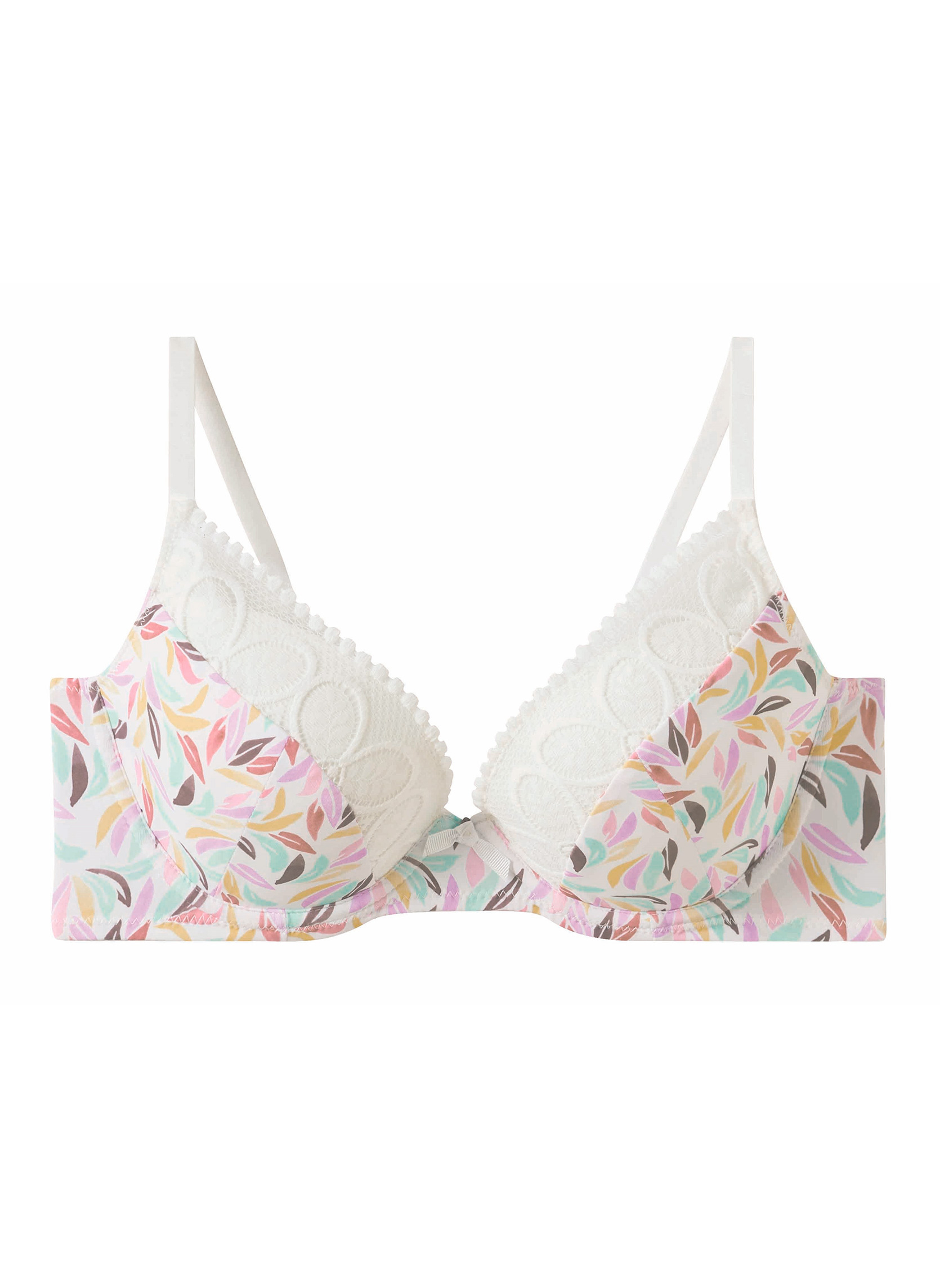 Brassières Soutien-gorge ampliforme coque moulée multico blanc Entracte femme multicolore Pomm'Poire Brassières Soutien-gorge ampliforme coque moulée multico blanc Entracte femme multicolore Multicouleur