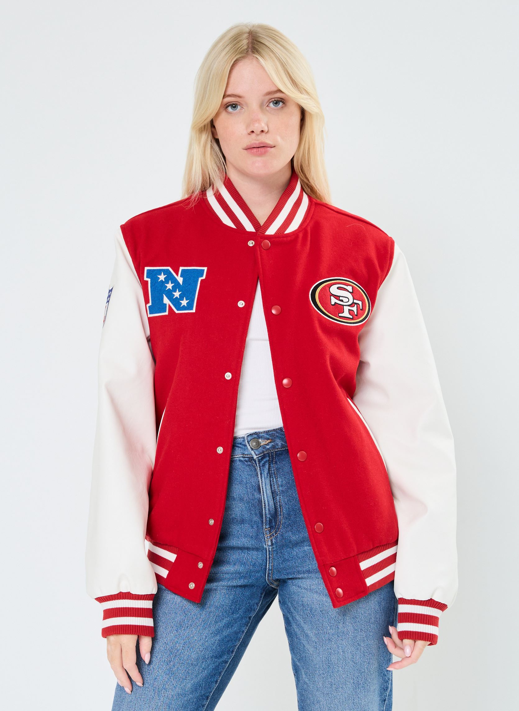 Blousons Varsity Jacket San Fransico 49ers - Unis femme rouge New Era Blousons Varsity Jacket San Fransico 49ers - Unis femme rouge SAN FRANCISCO 49ERS SCAWHI
