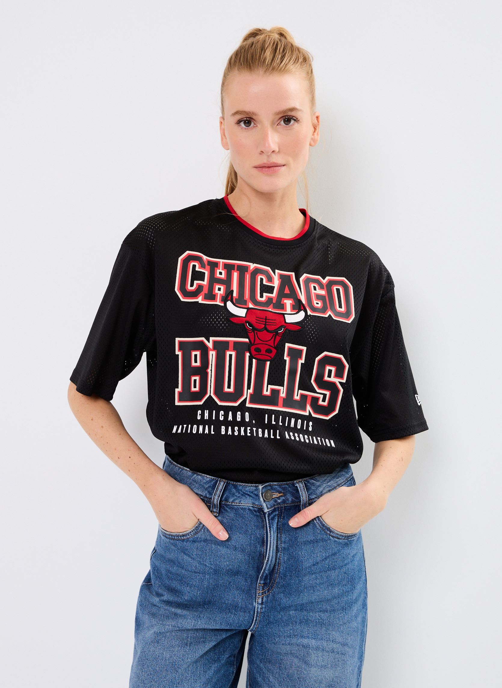 Tee-shirts manches longues Os Mesh Tee Chicago Bulls - Unisexe W femme noir New Era Tee-shirts manches longues Os Mesh Tee Chicago Bulls - Unisexe W femme noir CHICAGO BULLS BLKFDR