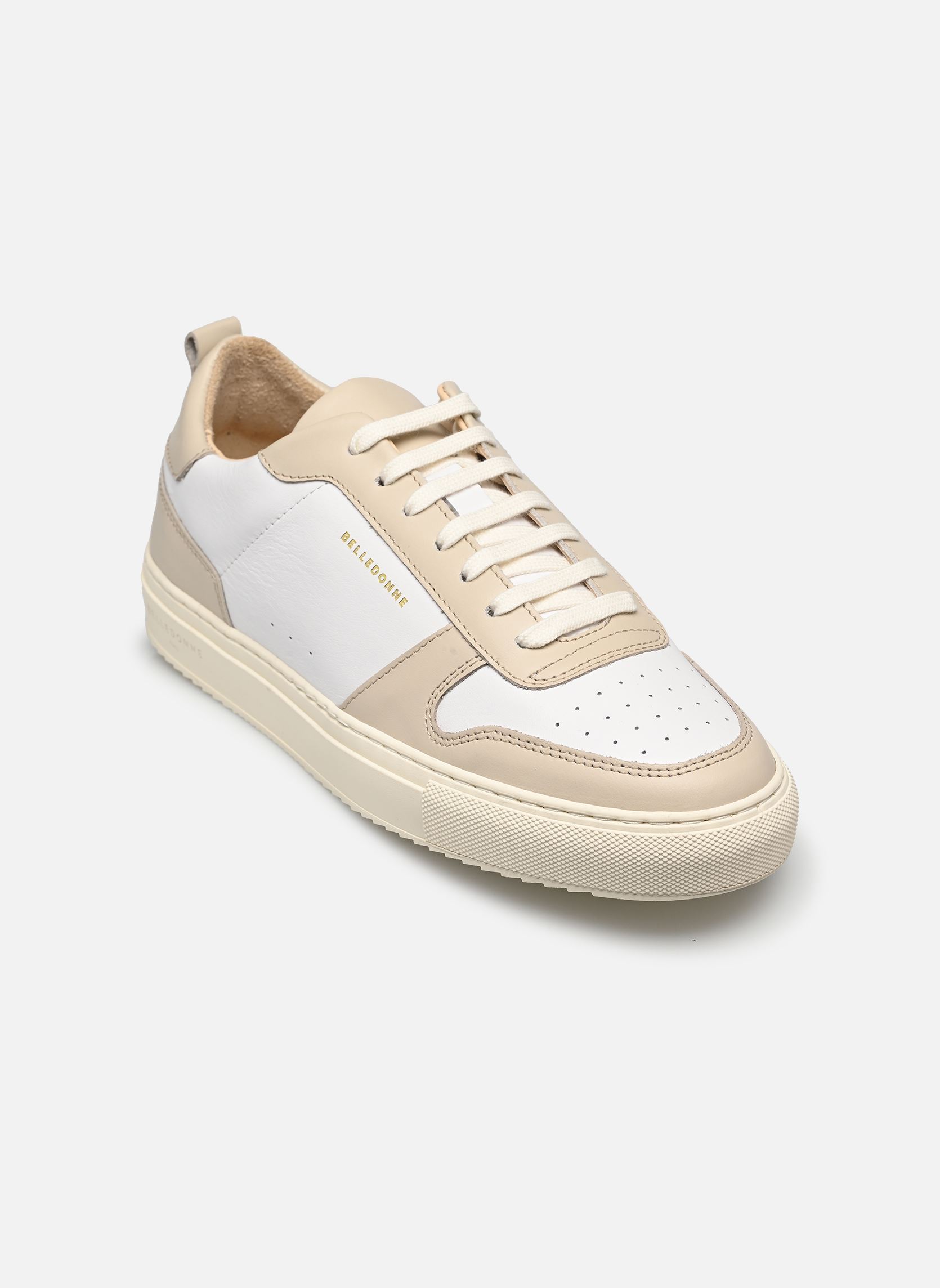 Baskets B0 RETRO W femme blanc Belledonne Paris Baskets B0 RETRO W femme blanc Beige