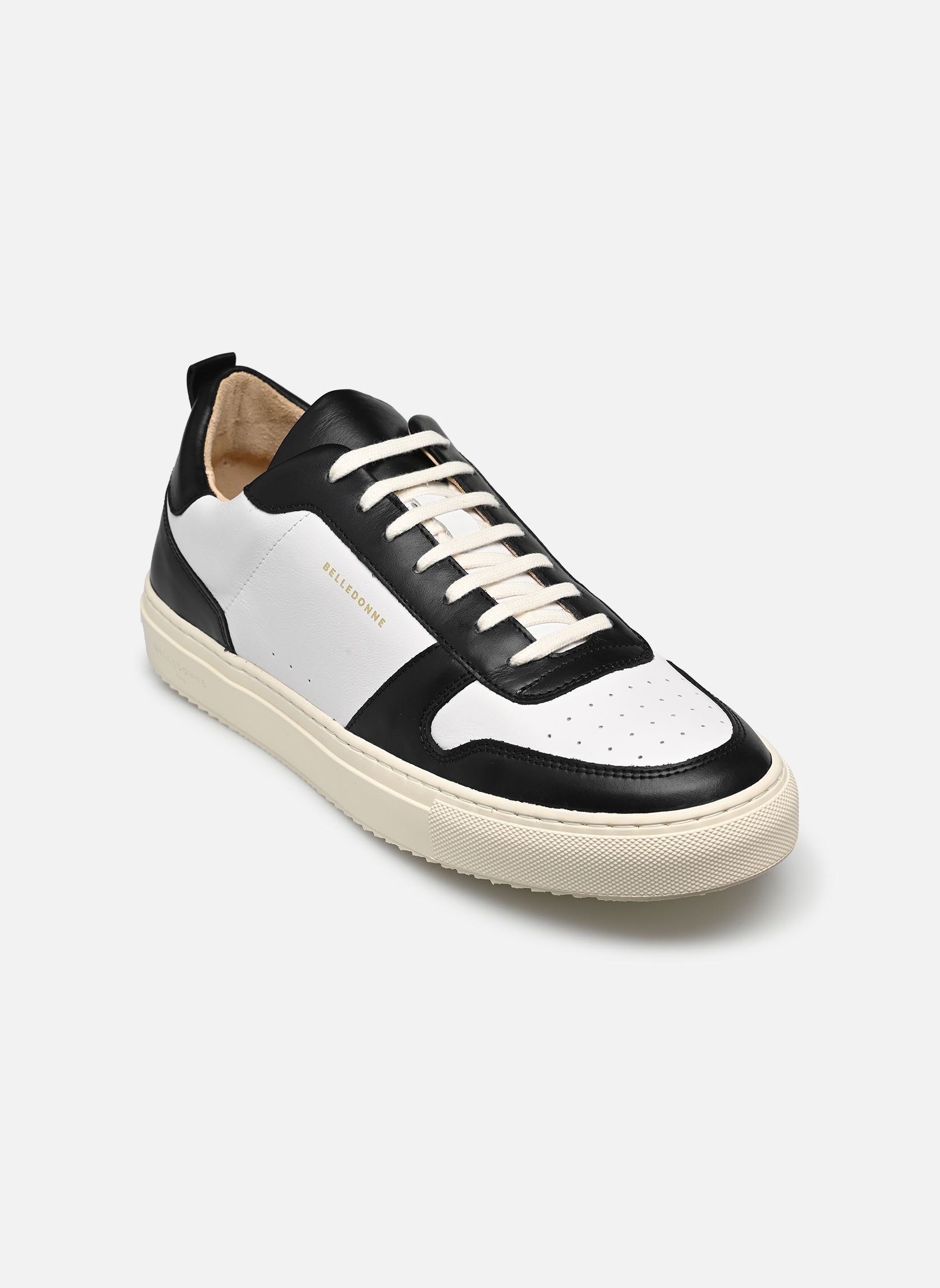 Baskets B0 RETRO M homme blanc Belledonne Paris Baskets B0 RETRO M homme blanc Black