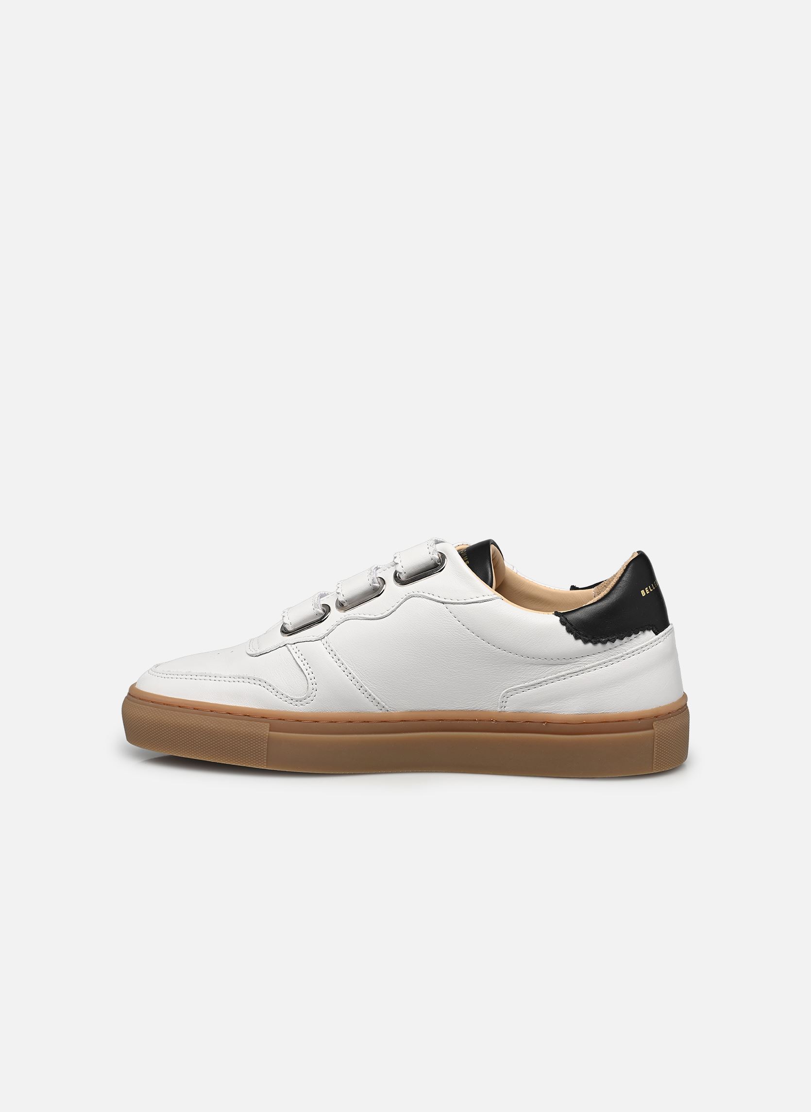 Baskets B0 VELCRO W femme blanc Belledonne Paris Baskets B0 VELCRO W femme blanc White black