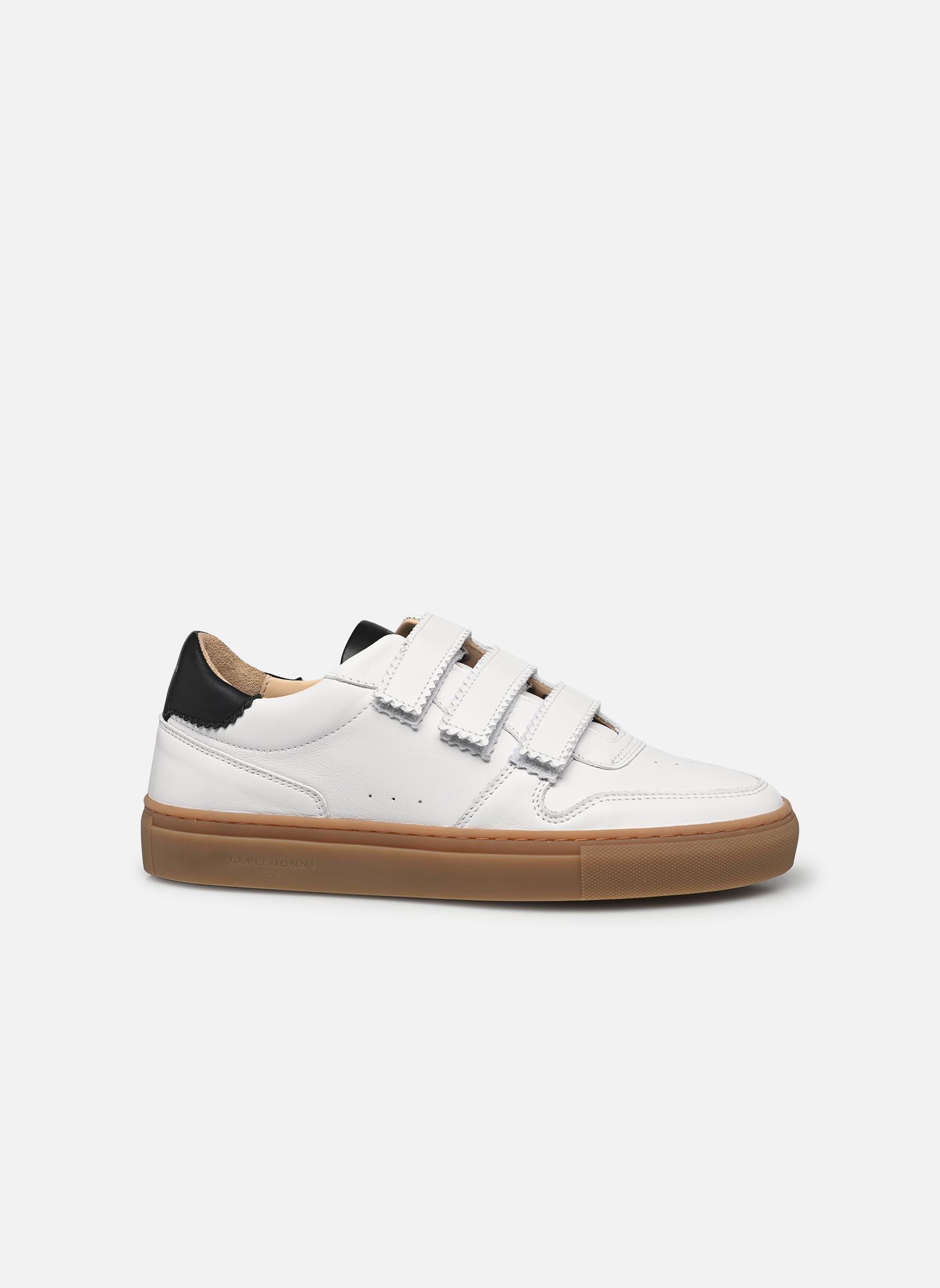 Baskets B0 VELCRO W femme blanc Belledonne Paris Baskets B0 VELCRO W femme blanc White black