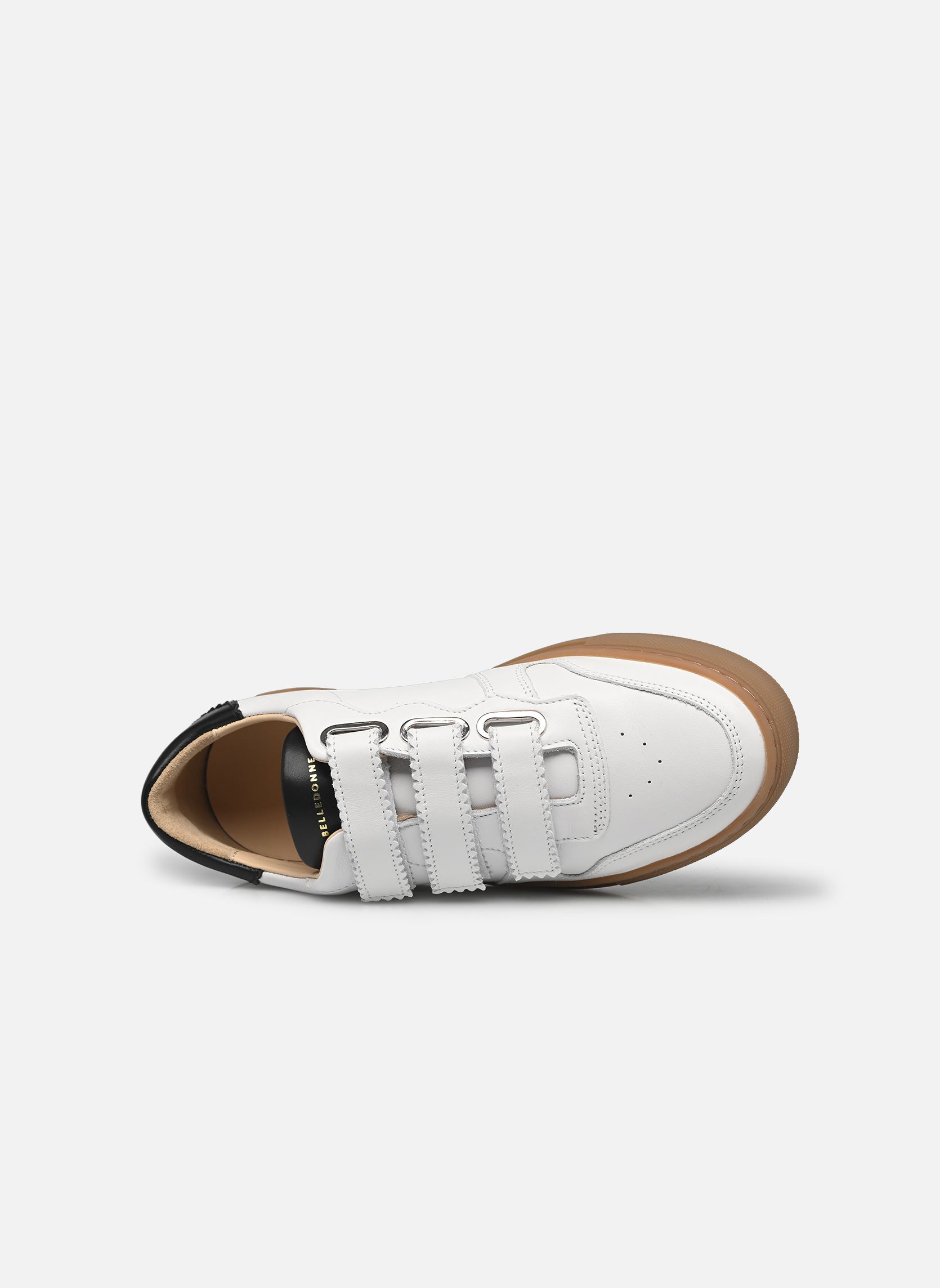 Baskets B0 VELCRO W femme blanc Belledonne Paris Baskets B0 VELCRO W femme blanc White black