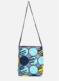 Sacs bandoulière Tote bag velcro moyen format femme bleu