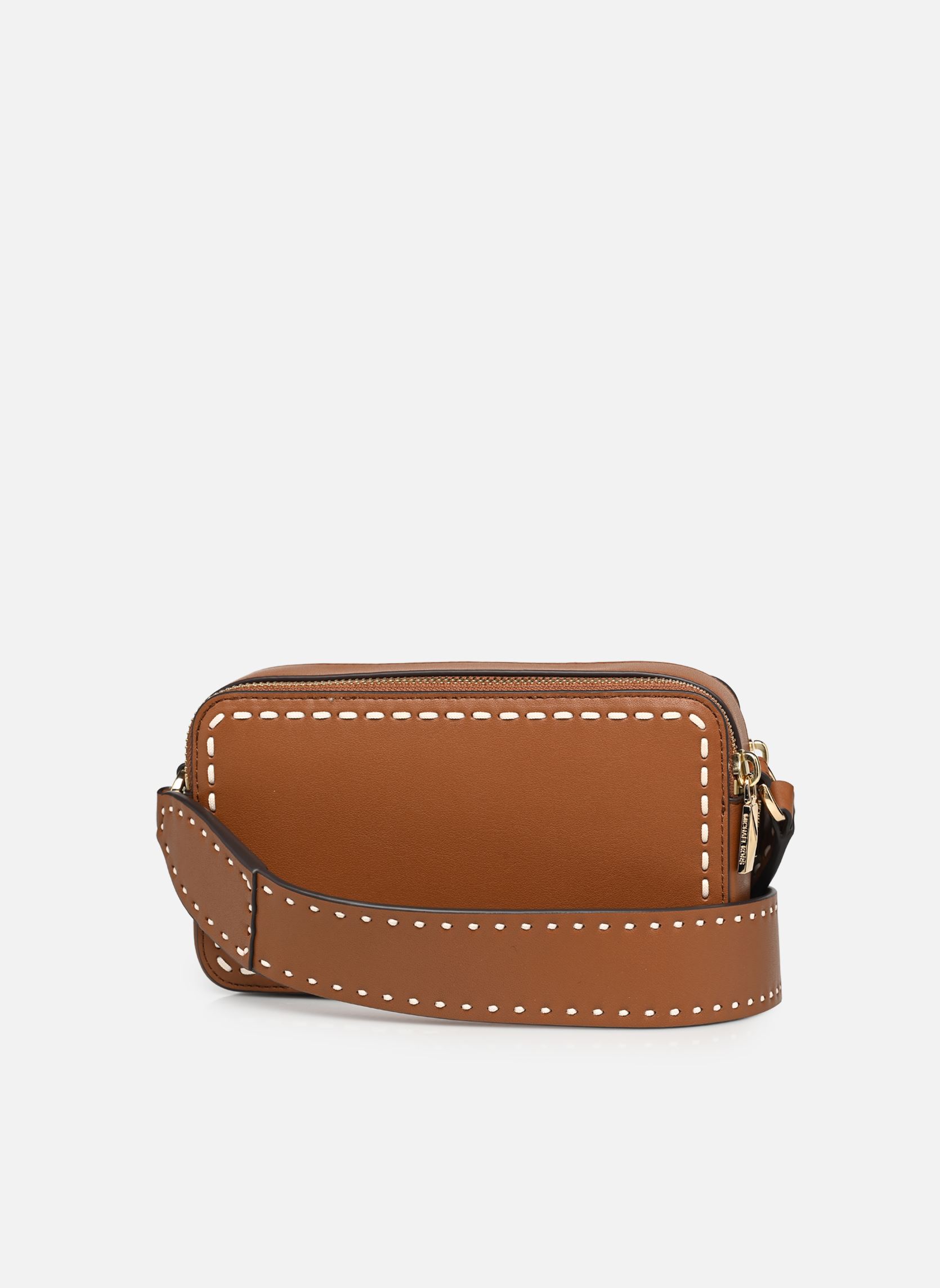 Sacs bandoulière JET SET SM DBL ZP CAMRA XBODY femme marron Michael Michael Kors Sacs bandoulière JET SET SM DBL ZP CAMRA XBODY femme marron LUGGAGE