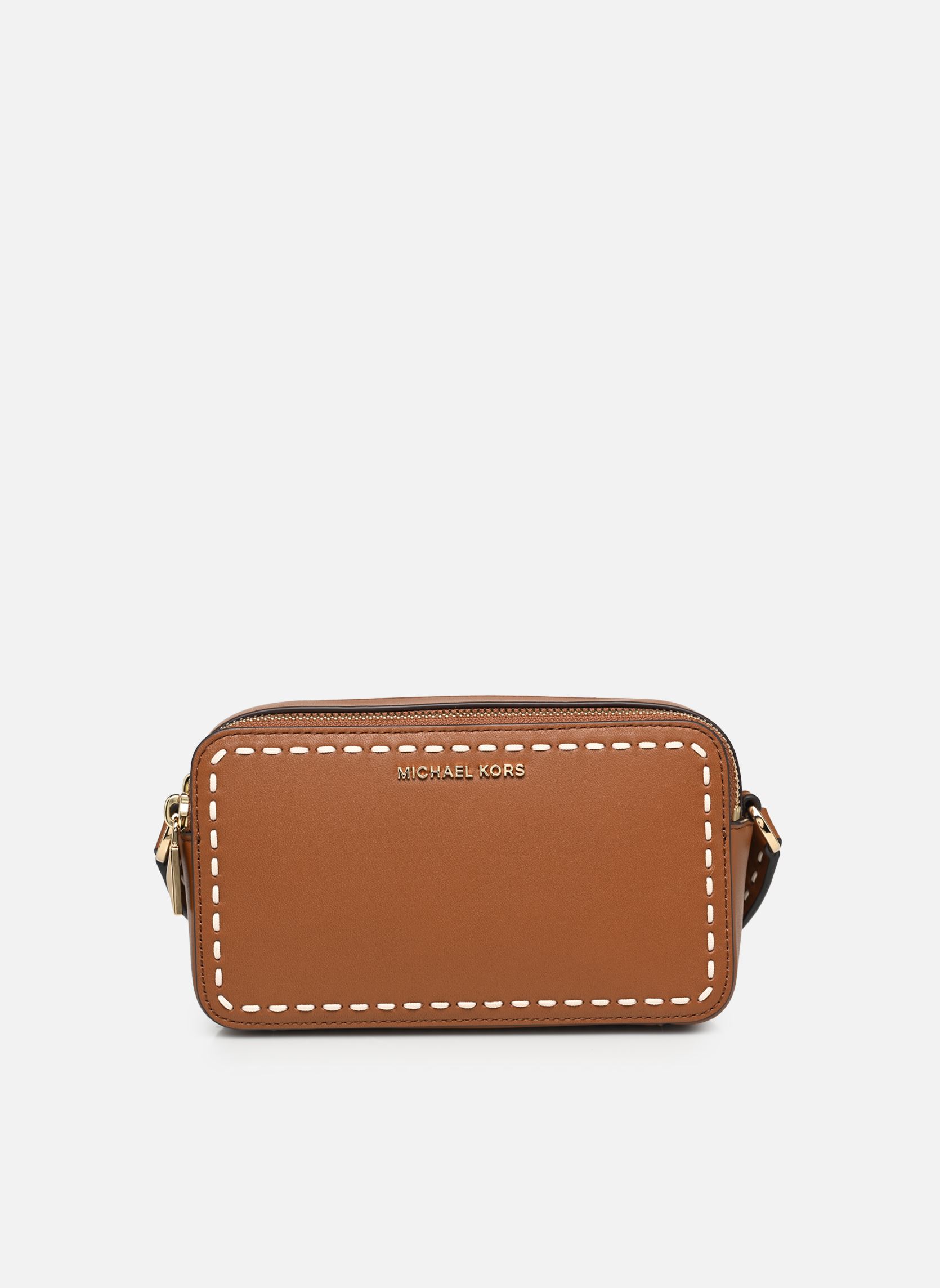 Sacs bandoulière JET SET SM DBL ZP CAMRA XBODY femme marron Michael Michael Kors Sacs bandoulière JET SET SM DBL ZP CAMRA XBODY femme marron LUGGAGE