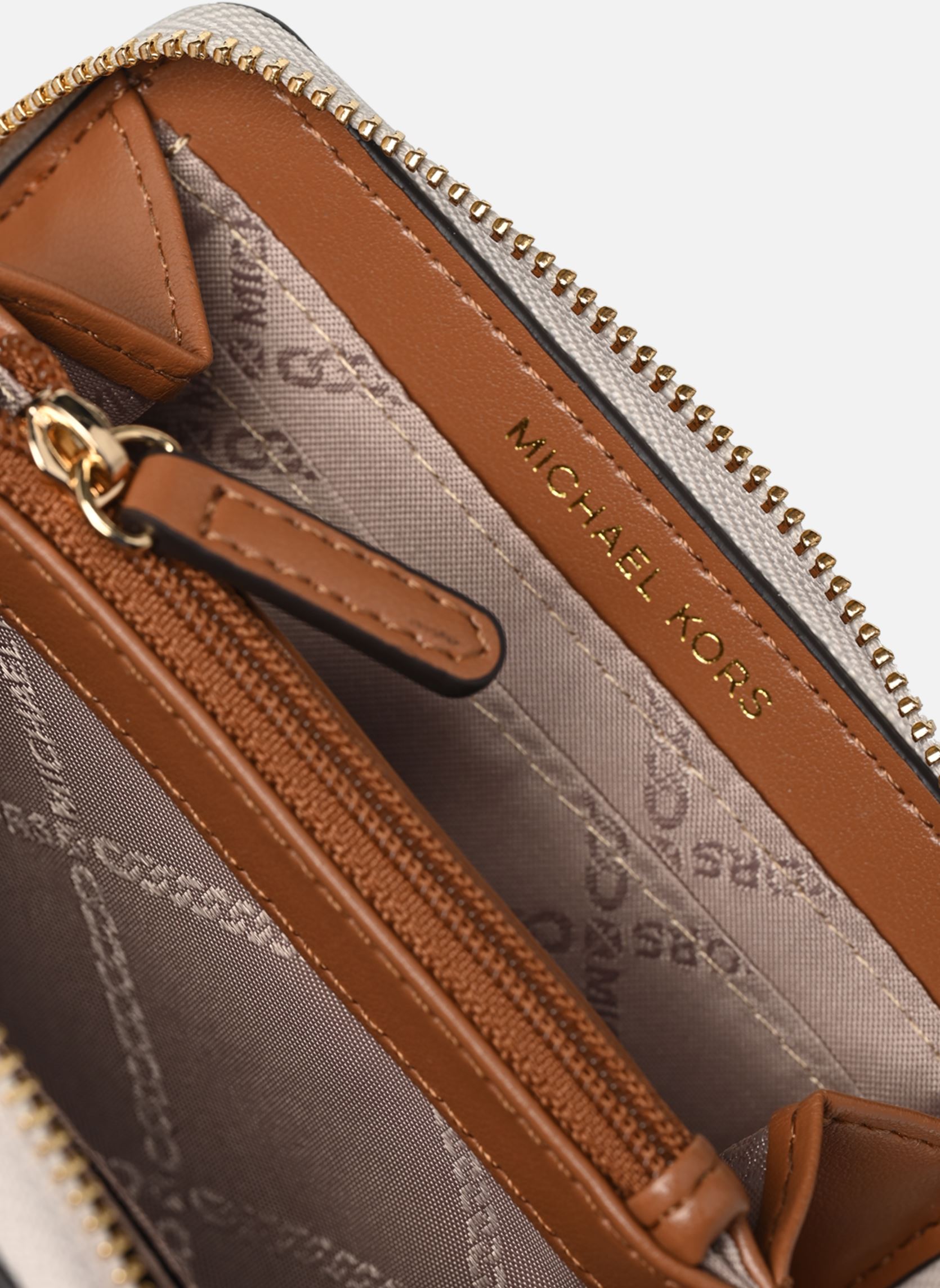 Portemonnees met rits JET SET SM ZA COIN CARD CASE dames wit Michael Michael Kors Portemonnees met rits JET SET SM ZA COIN CARD CASE dames wit VANILLA/ACRN