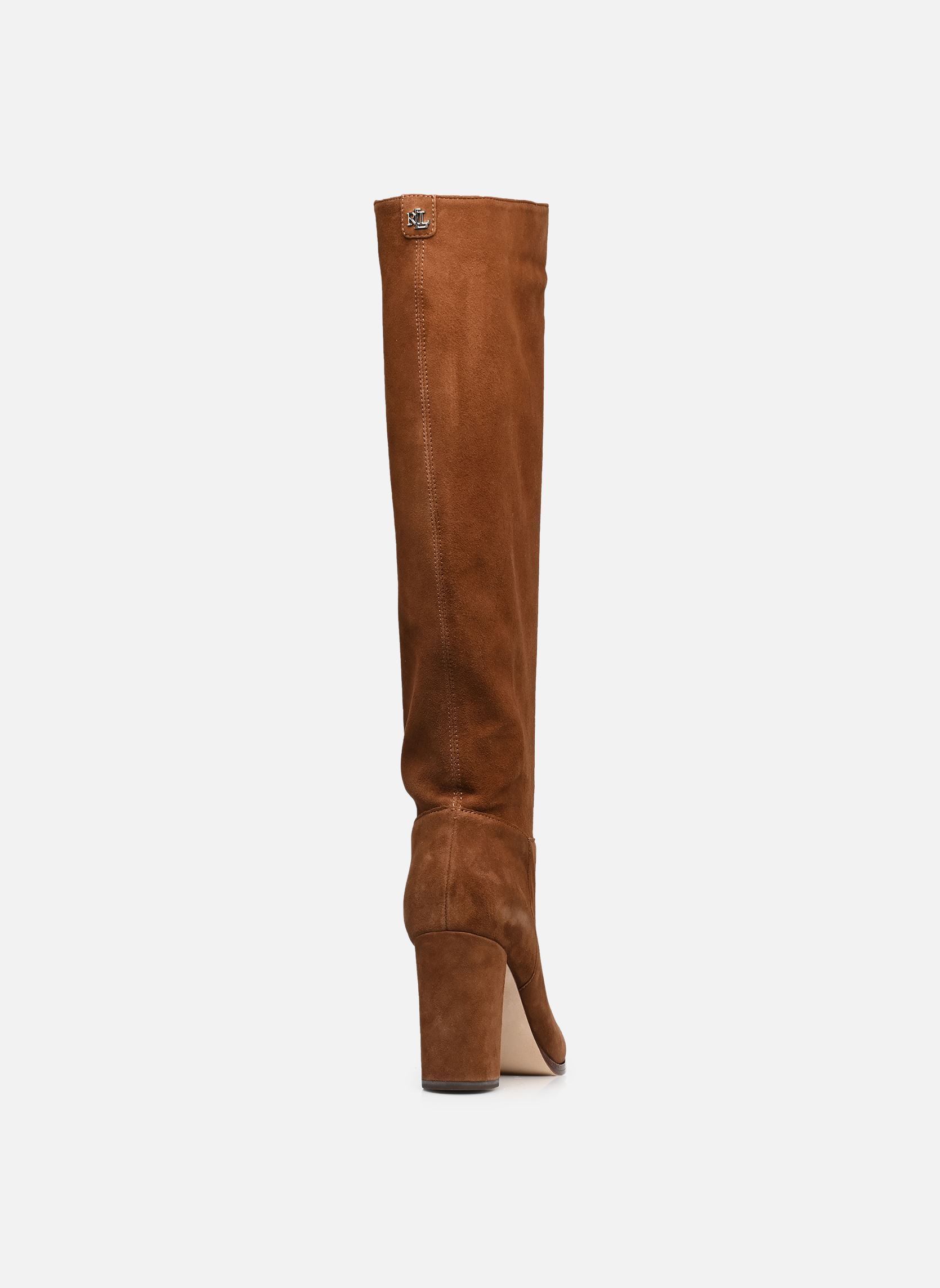 Bottes ARTIZAN TALL-BOOTS-TALL BOOT femme marron Lauren Ralph Lauren Bottes ARTIZAN TALL-BOOTS-TALL BOOT femme marron TOBACCO