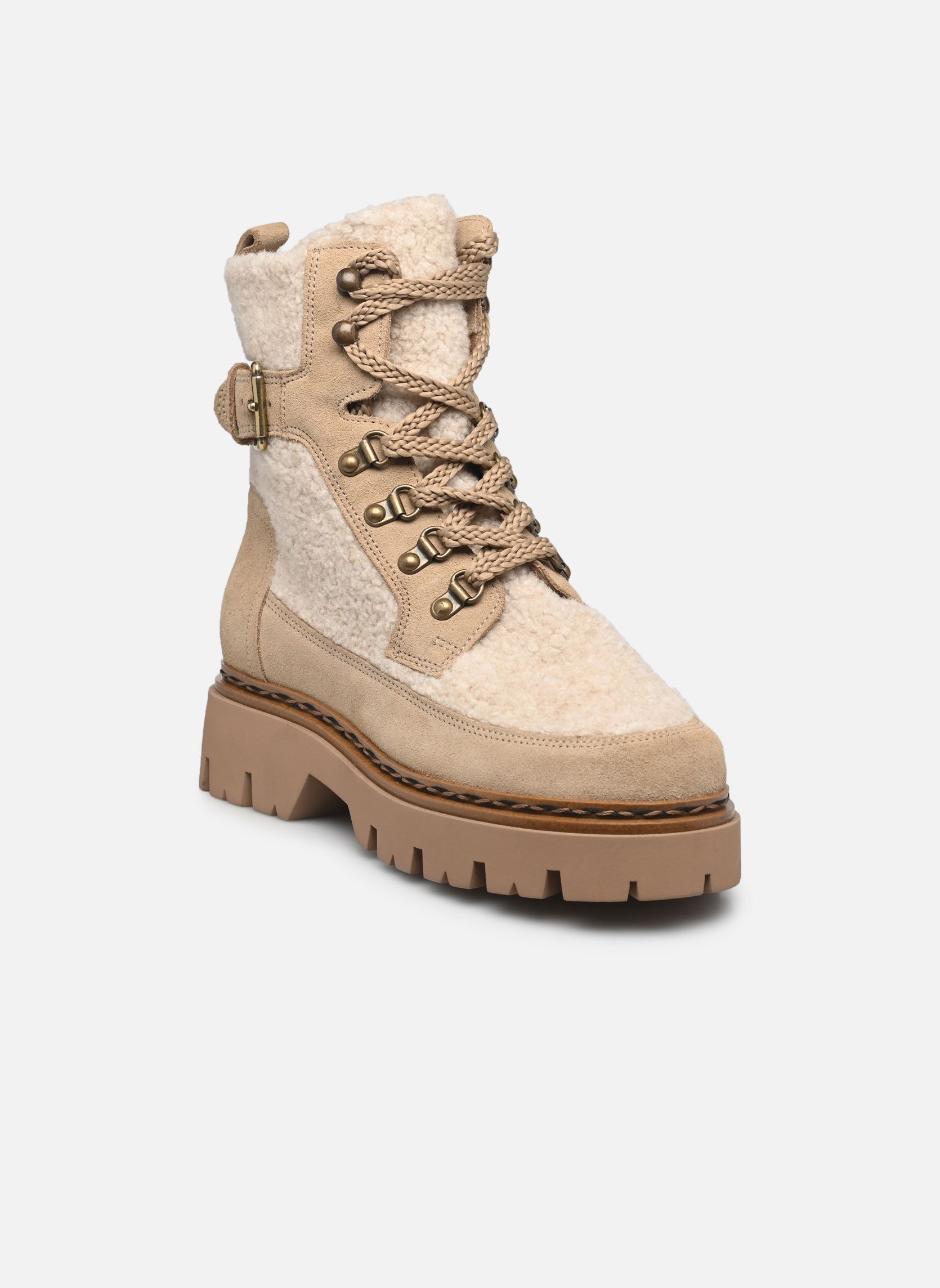 Veterlaarsjes L43204 dames wit Mjus Veterlaarsjes L43204 dames wit Cammeo+Panna