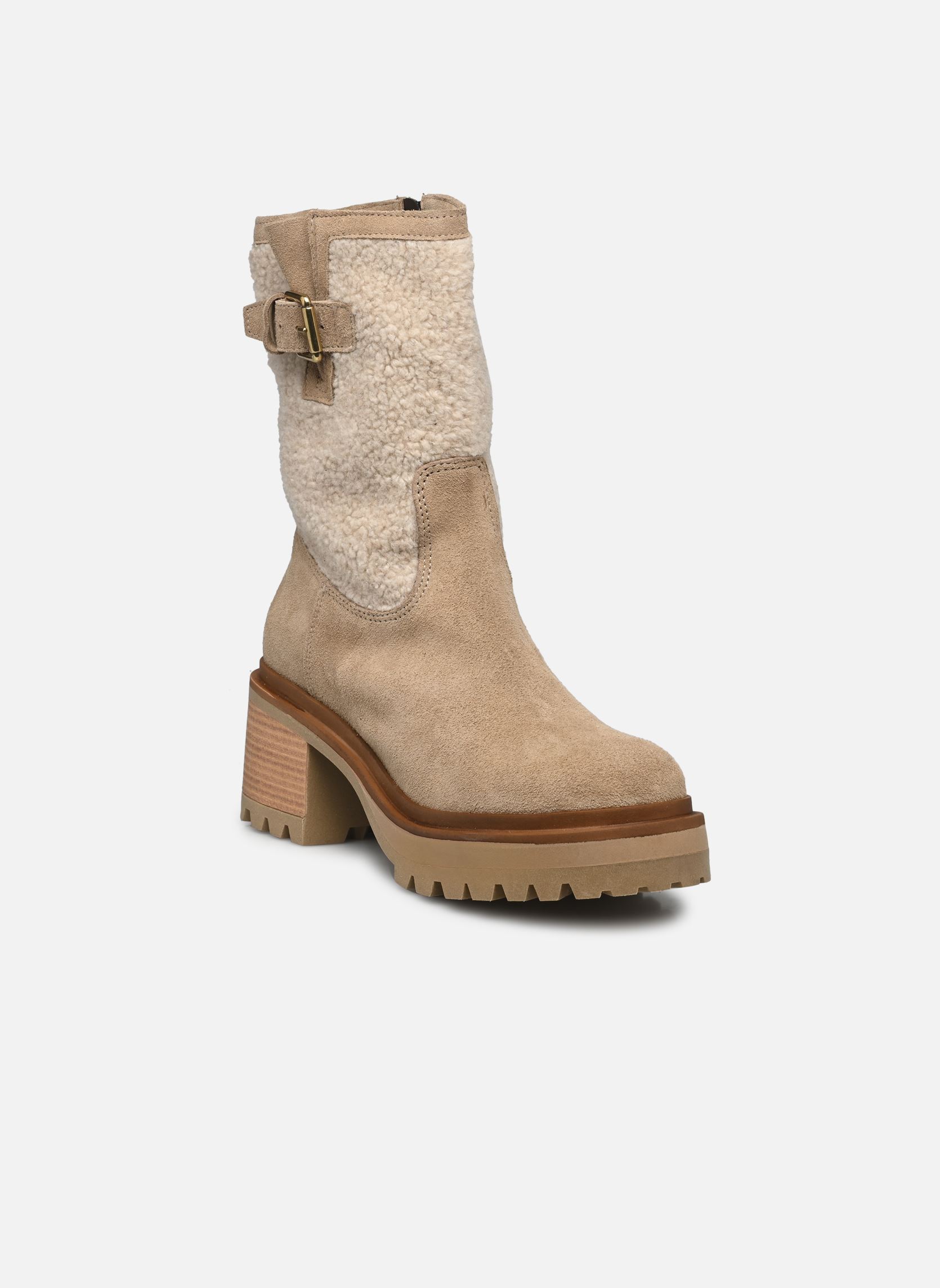 Bottines MJUS En Cuir Blond - Taille 40 - Neuf Avec Boîte - Destockage (Prix D'origine 159€)