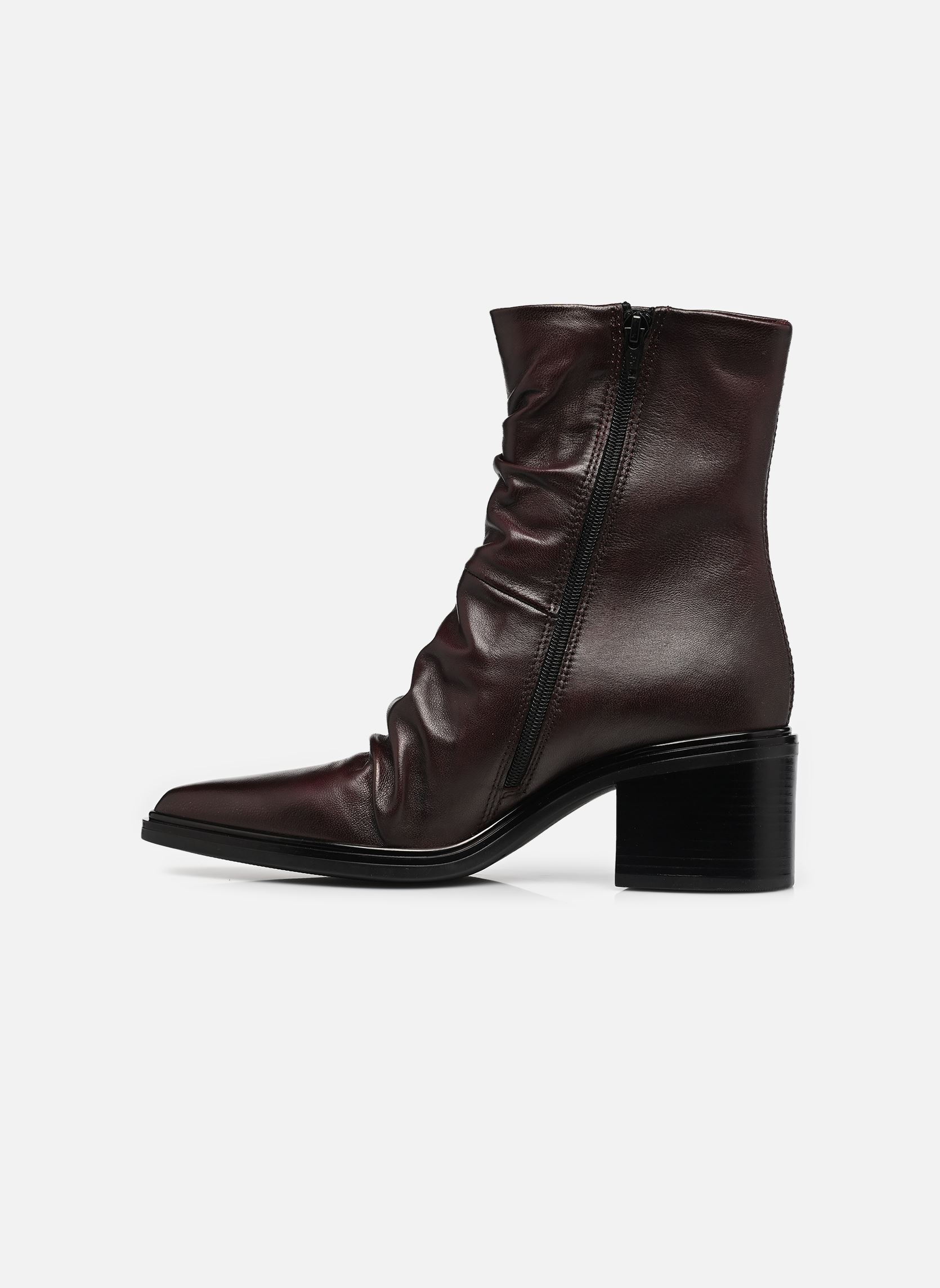 Lage enkellaarsjes L39205 dames bruin Mjus Lage enkellaarsjes L39205 dames bruin BURGUNDY