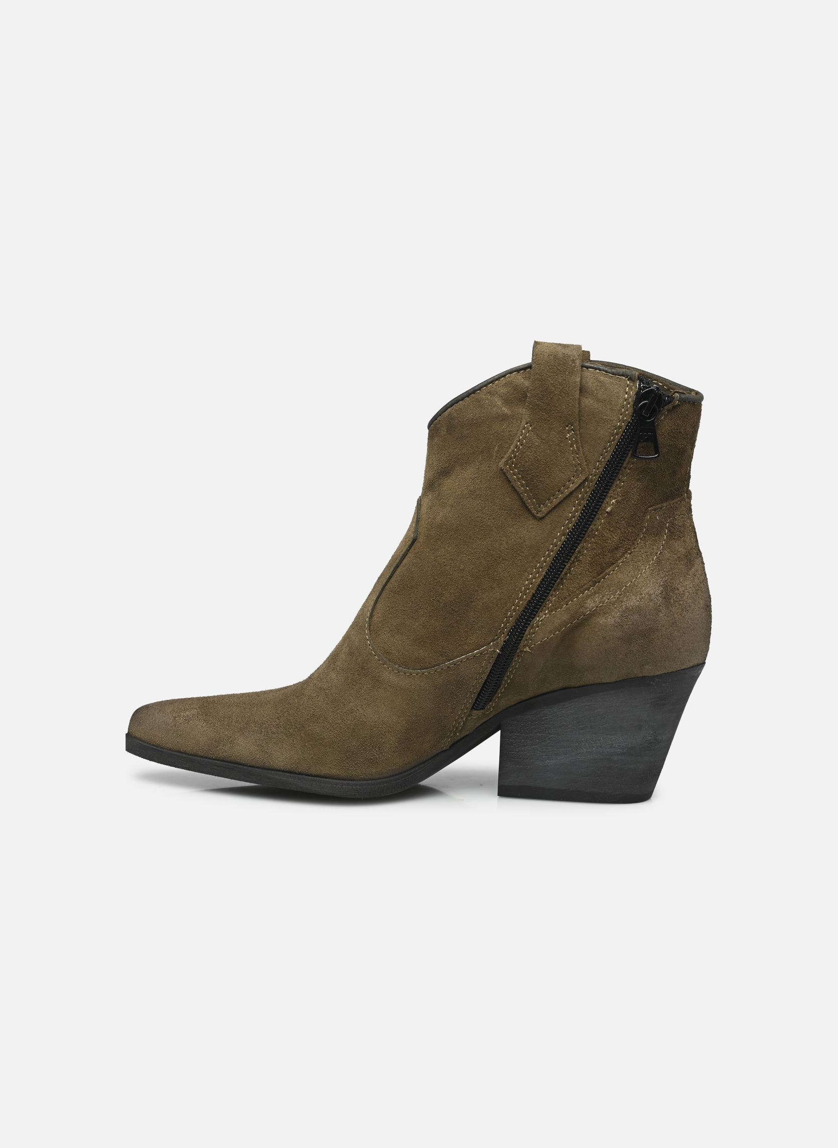 Bottines santiags L59202 femme vert Mjus Bottines santiags L59202 femme vert Kaki