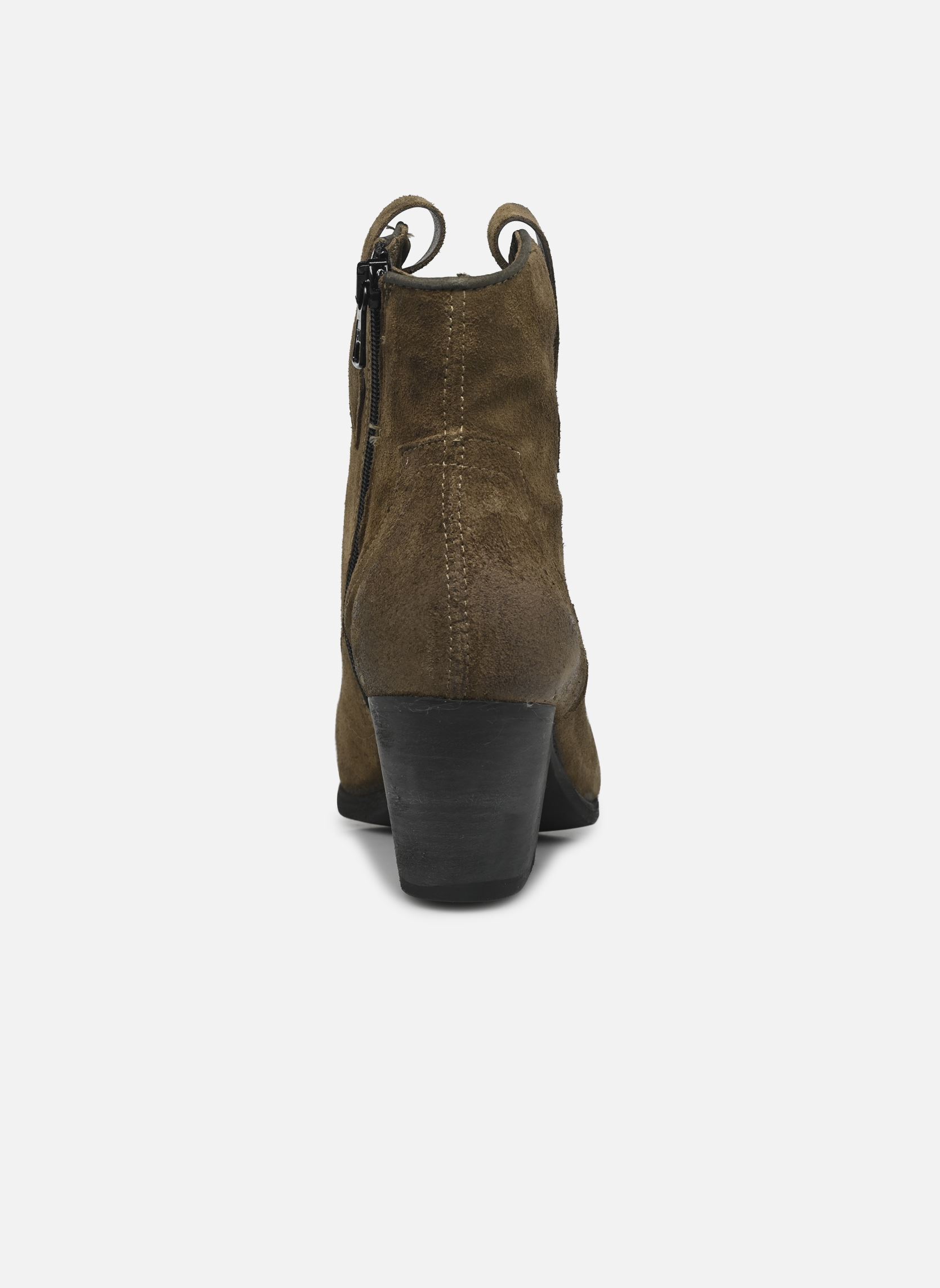 Bottines santiags L59202 femme vert Mjus Bottines santiags L59202 femme vert Kaki