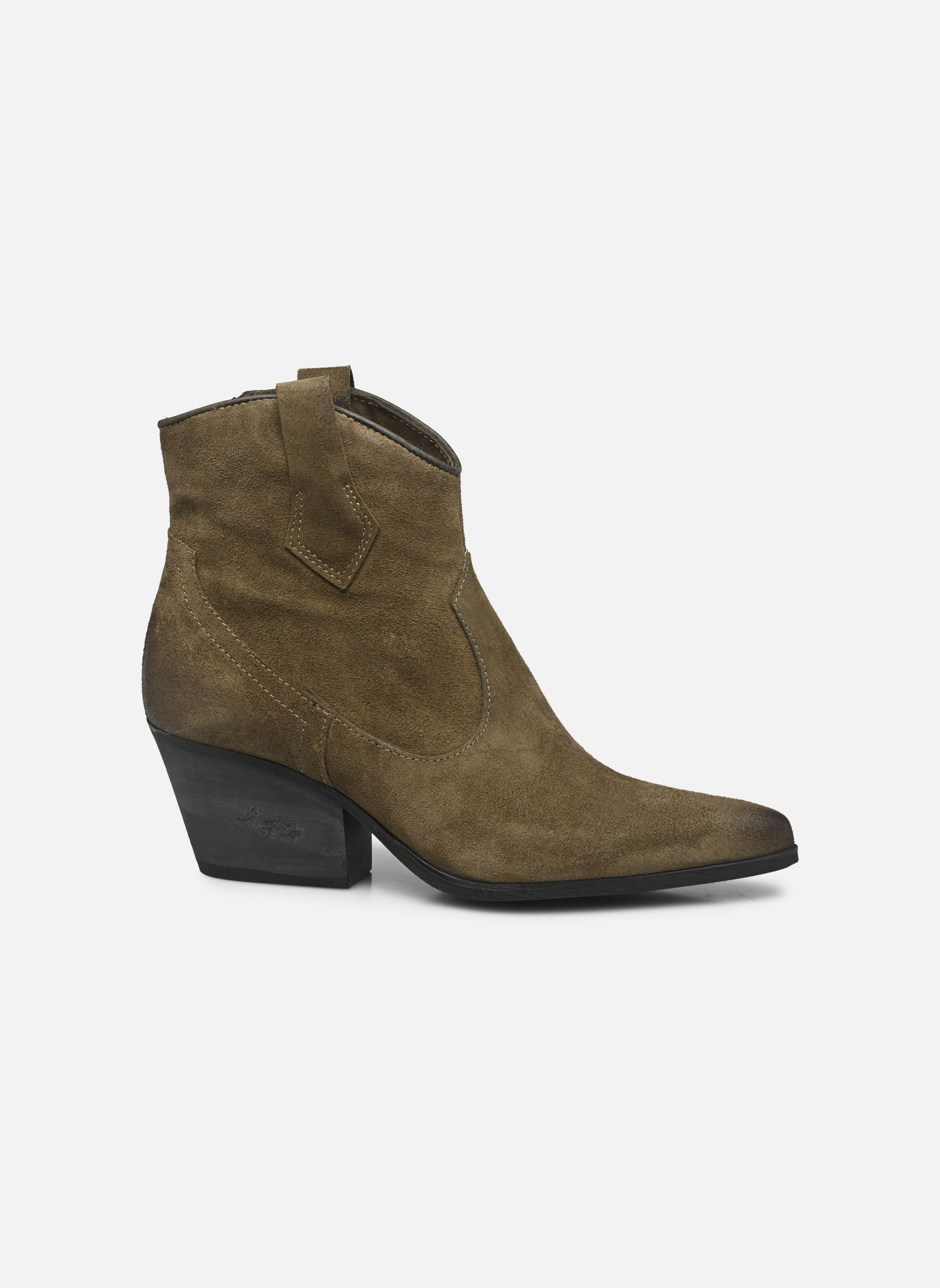 Bottines santiags L59202 femme vert Mjus Bottines santiags L59202 femme vert Kaki