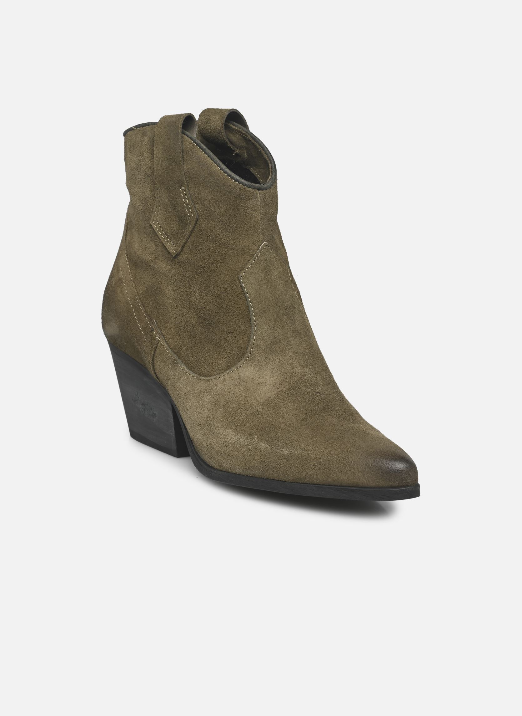 Bottines santiags L59202 femme vert Mjus Bottines santiags L59202 femme vert Kaki