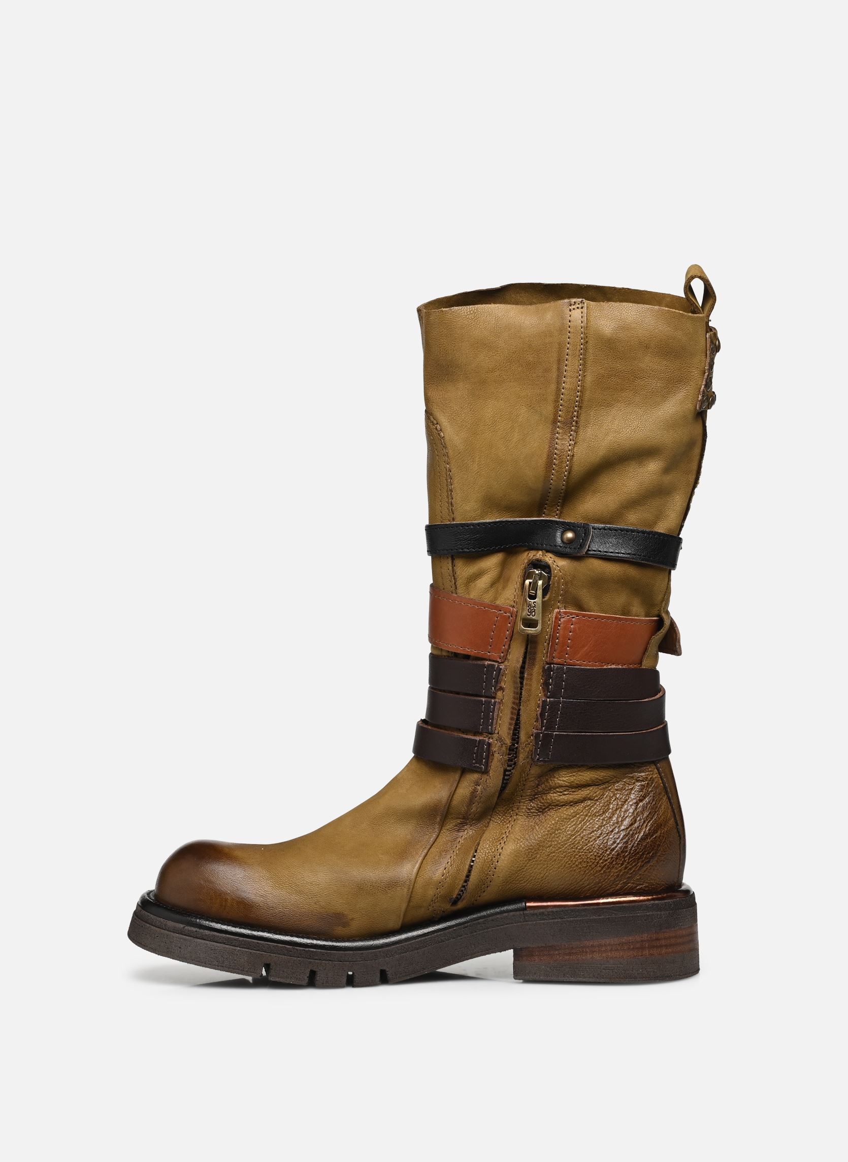 Botines y botas B81305 mujer marrón AS98 Botines y botas B81305 mujer marrón DAINO+TDM+CALVADOS+NERO