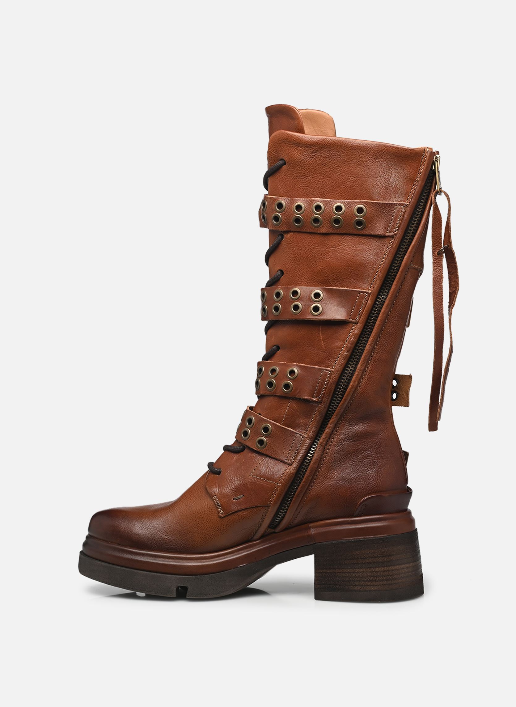 Bottines motardes A89321 femme marron AS98 Bottines motardes A89321 femme marron CALVADOS