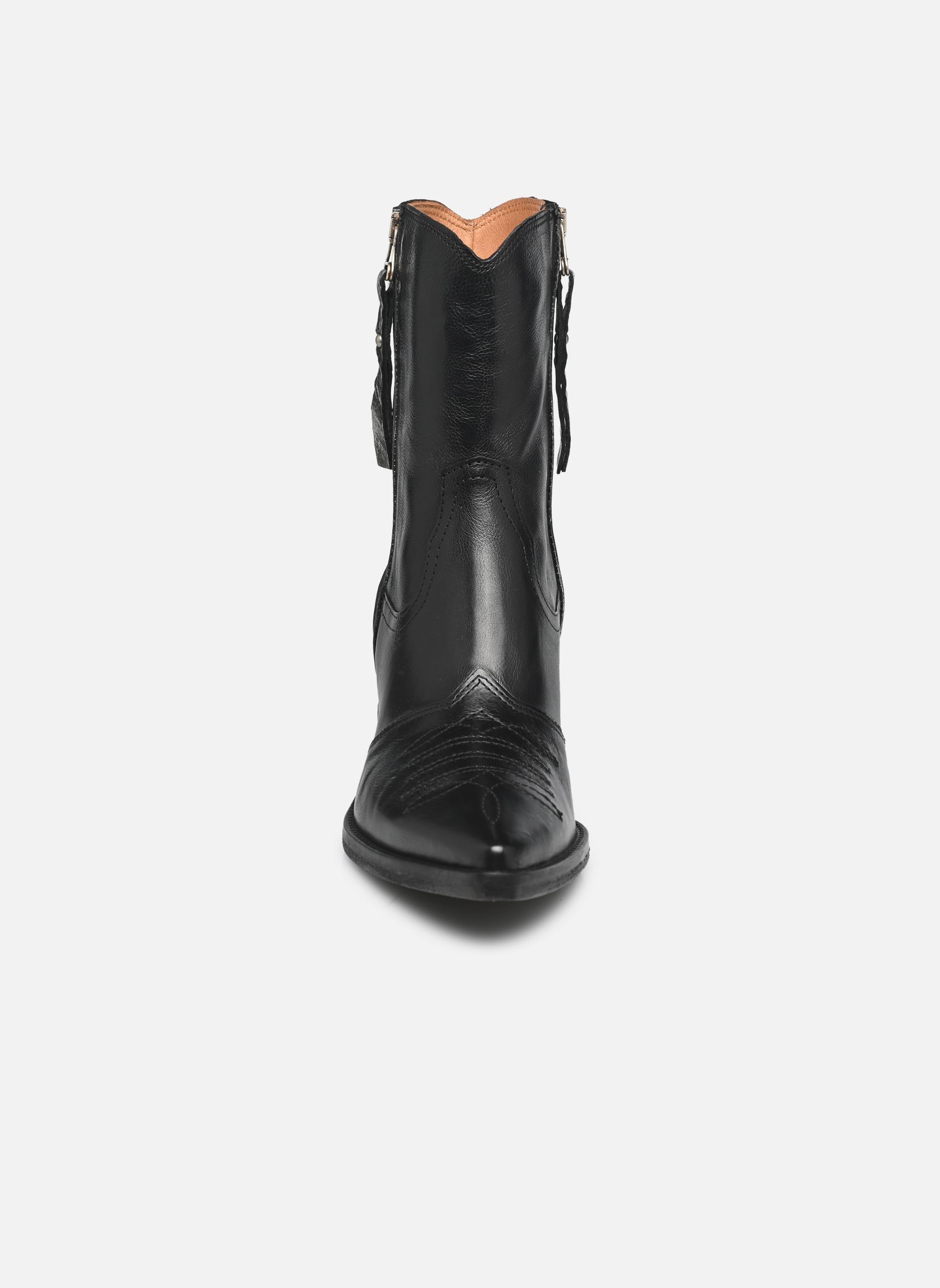 Bottines santiags B84205 femme noir AS98 Bottines santiags B84205 femme noir Nero+Argento