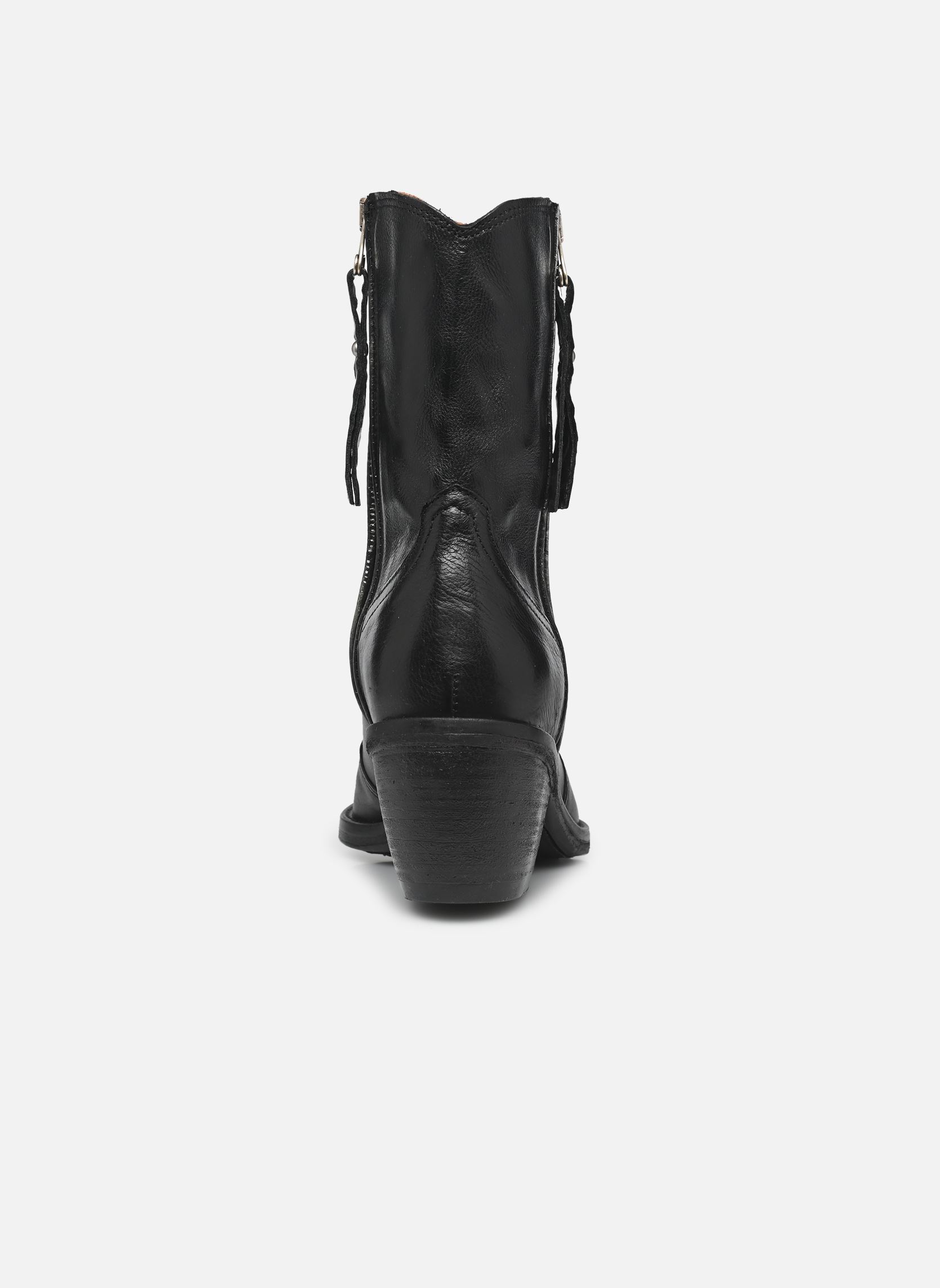 Bottines santiags B84205 femme noir AS98 Bottines santiags B84205 femme noir Nero+Argento