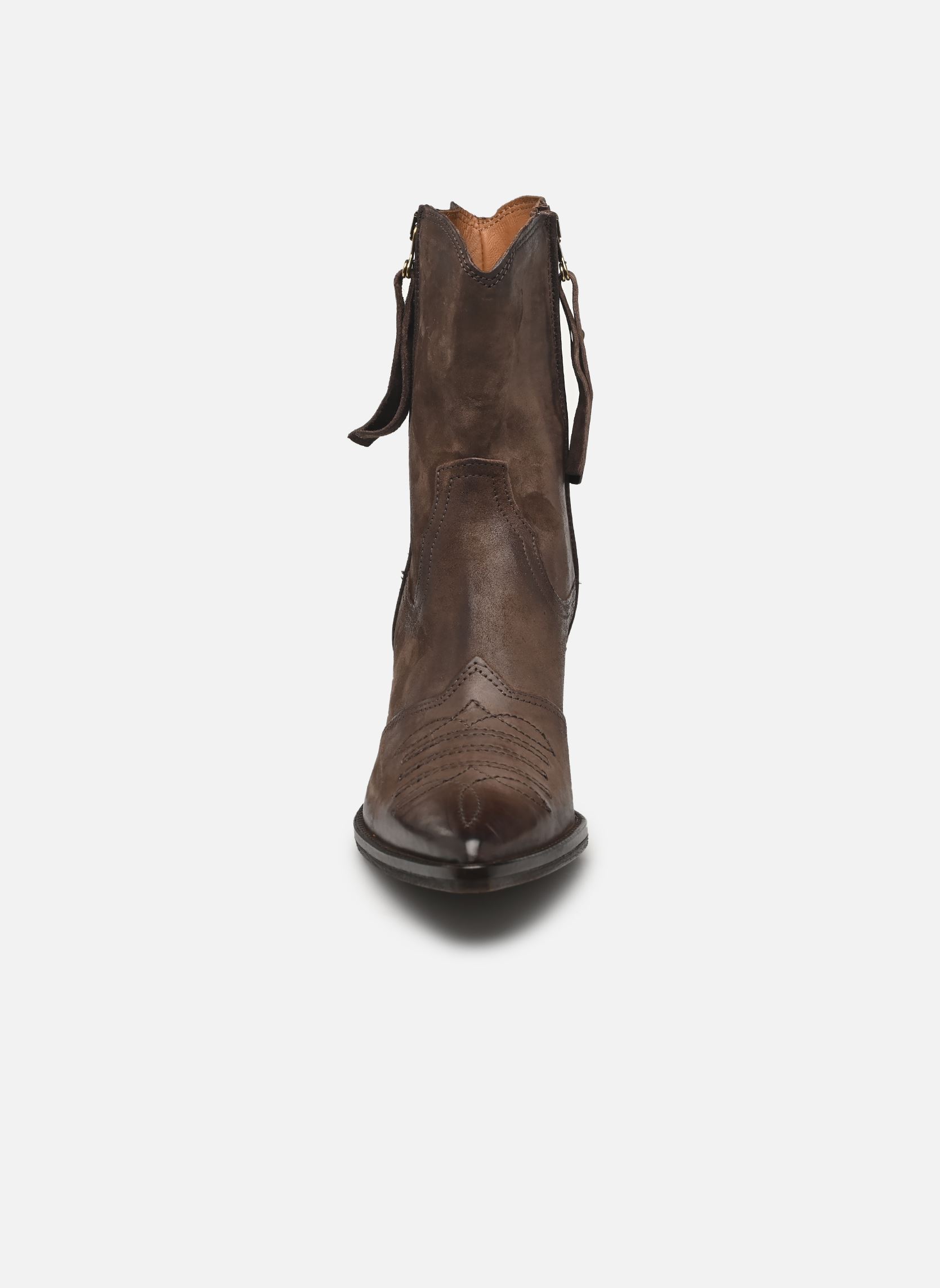 Bottines santiags B84205 femme marron AS98 Bottines santiags B84205 femme marron EBANO