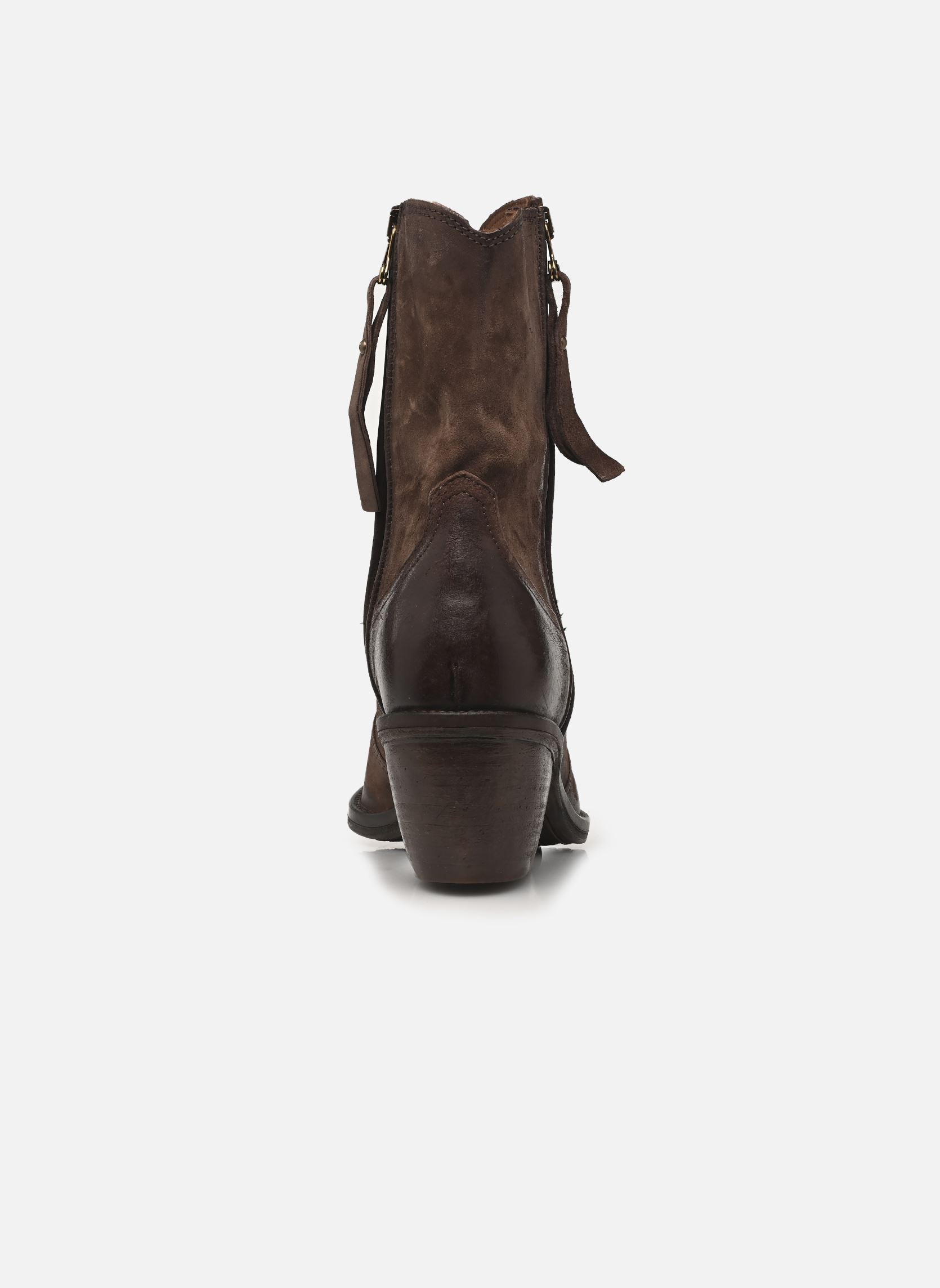 Bottines santiags B84205 femme marron AS98 Bottines santiags B84205 femme marron EBANO