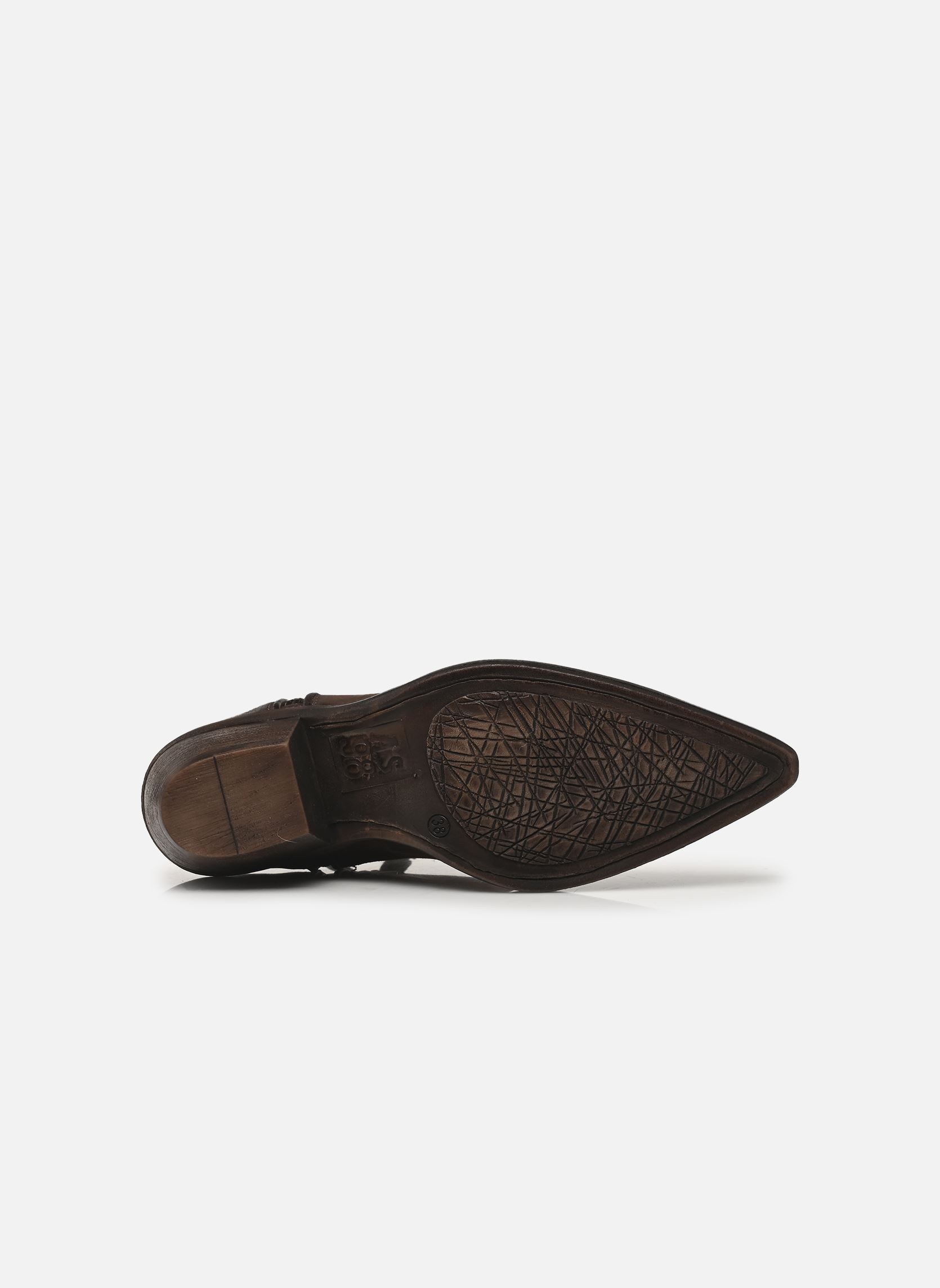 Bottines santiags B84205 femme marron AS98 Bottines santiags B84205 femme marron EBANO