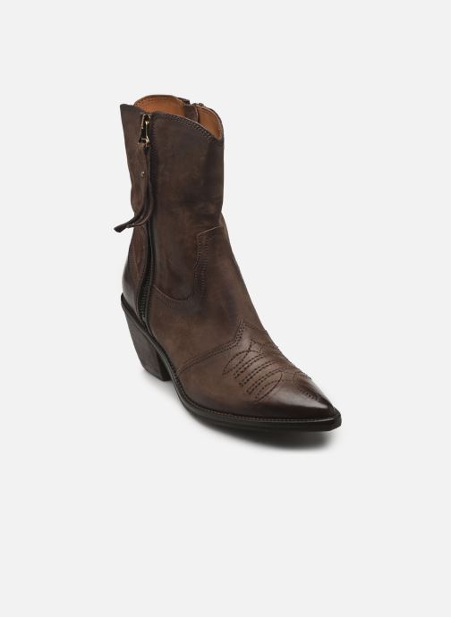 AS98 Bottines santiags B84205 femme marron