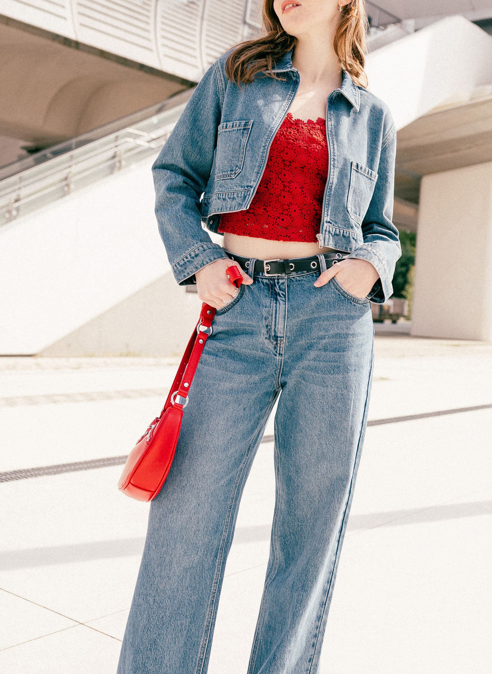 Jeans large DELNO-BAGG femme bleu Cache Cache Jeans large DELNO-BAGG femme bleu DENIM DOUBLE STONE