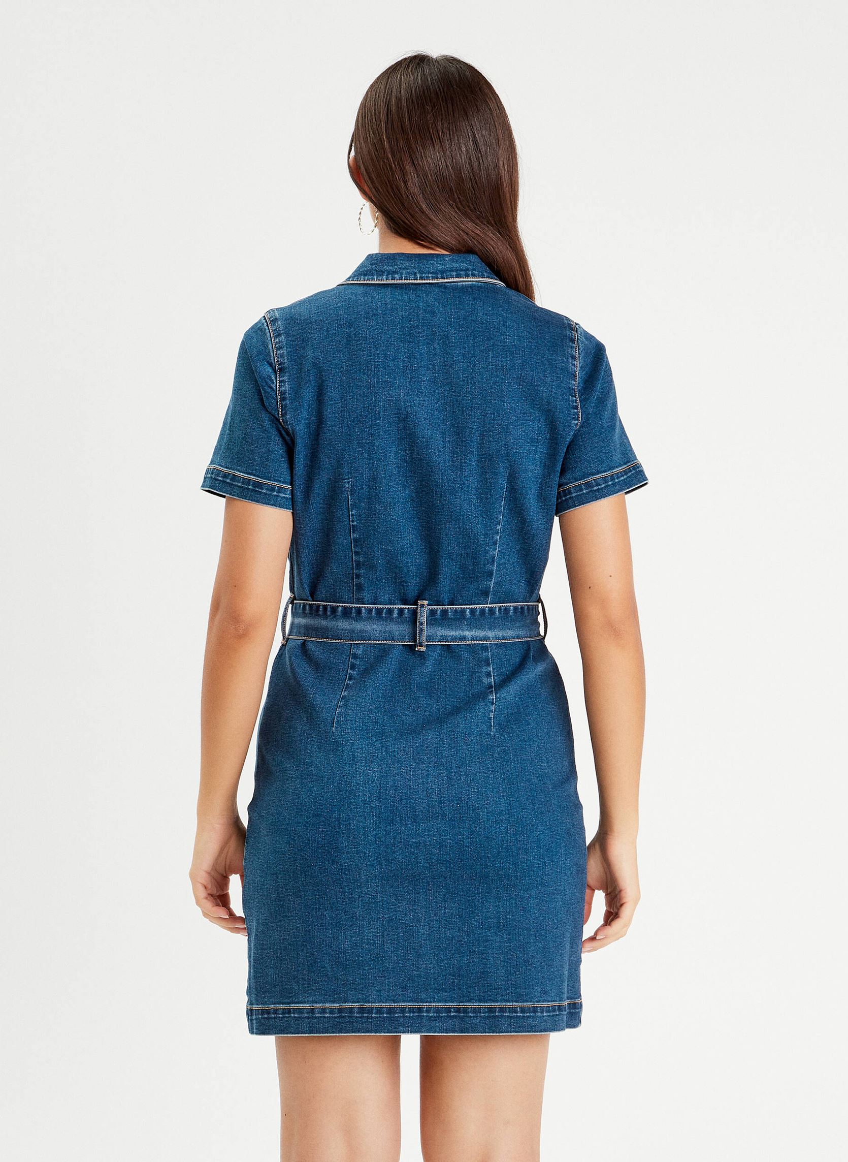 Kleider RODENI24 damen blau Cache Cache Kleider RODENI24 damen blau DENIM STONE