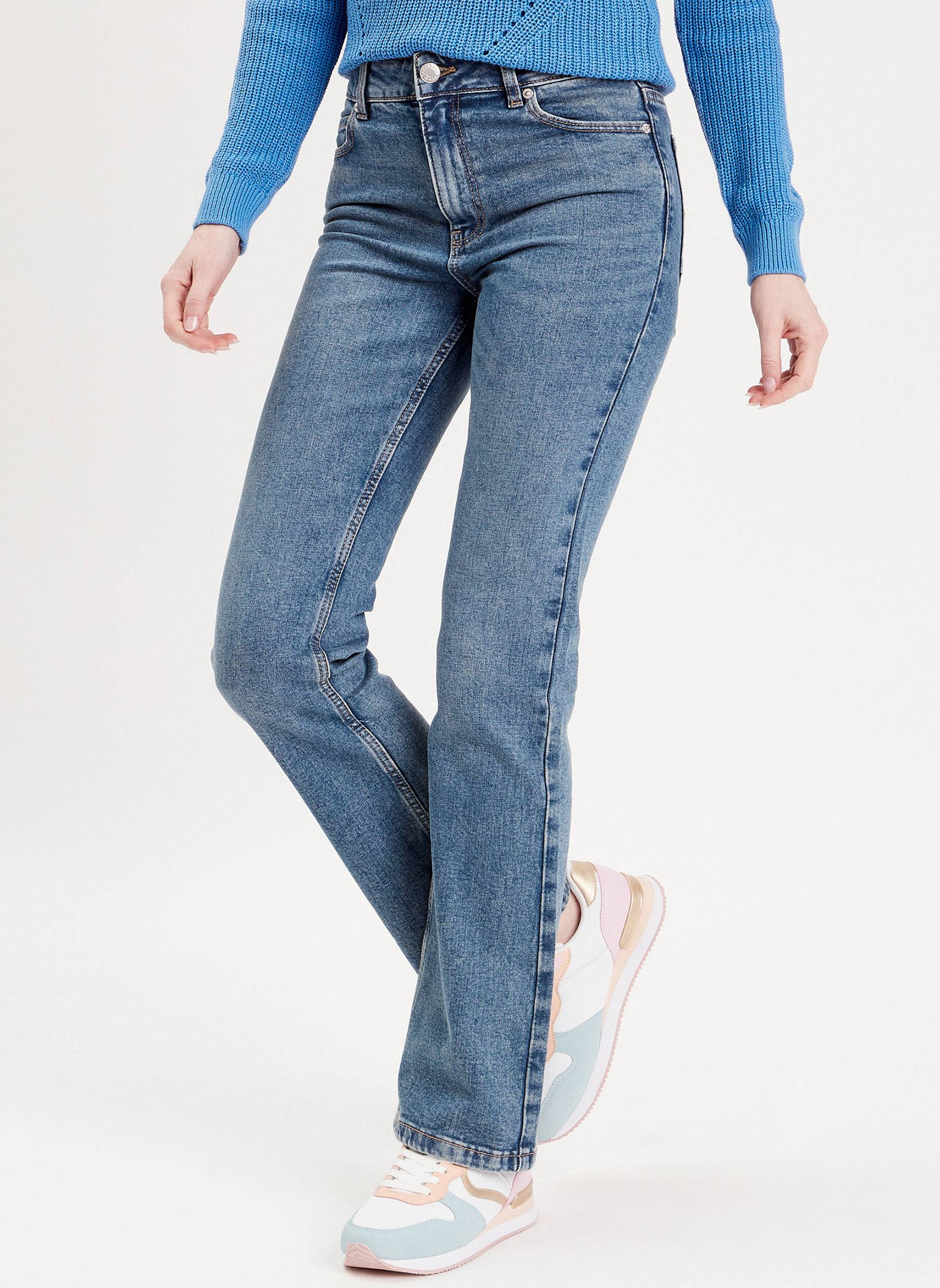 Flared Jeans MALNO-NEW damen blau Cache Cache Flared Jeans MALNO-NEW damen blau DENIM DOUBLE STONE