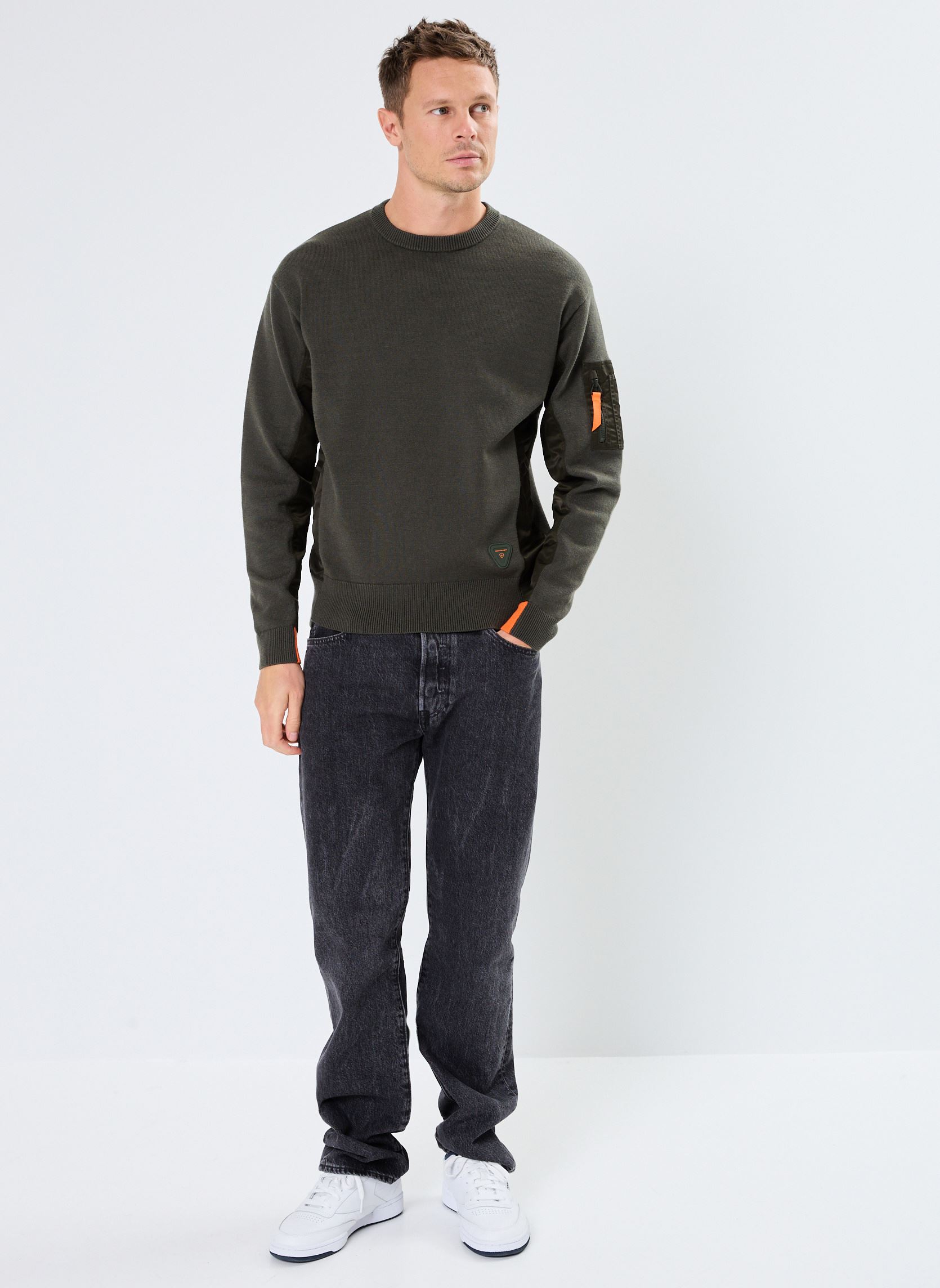 Sweats Aldo Pull Col rond homme vert Gertrude Sweats Aldo Pull Col rond homme vert KAKI