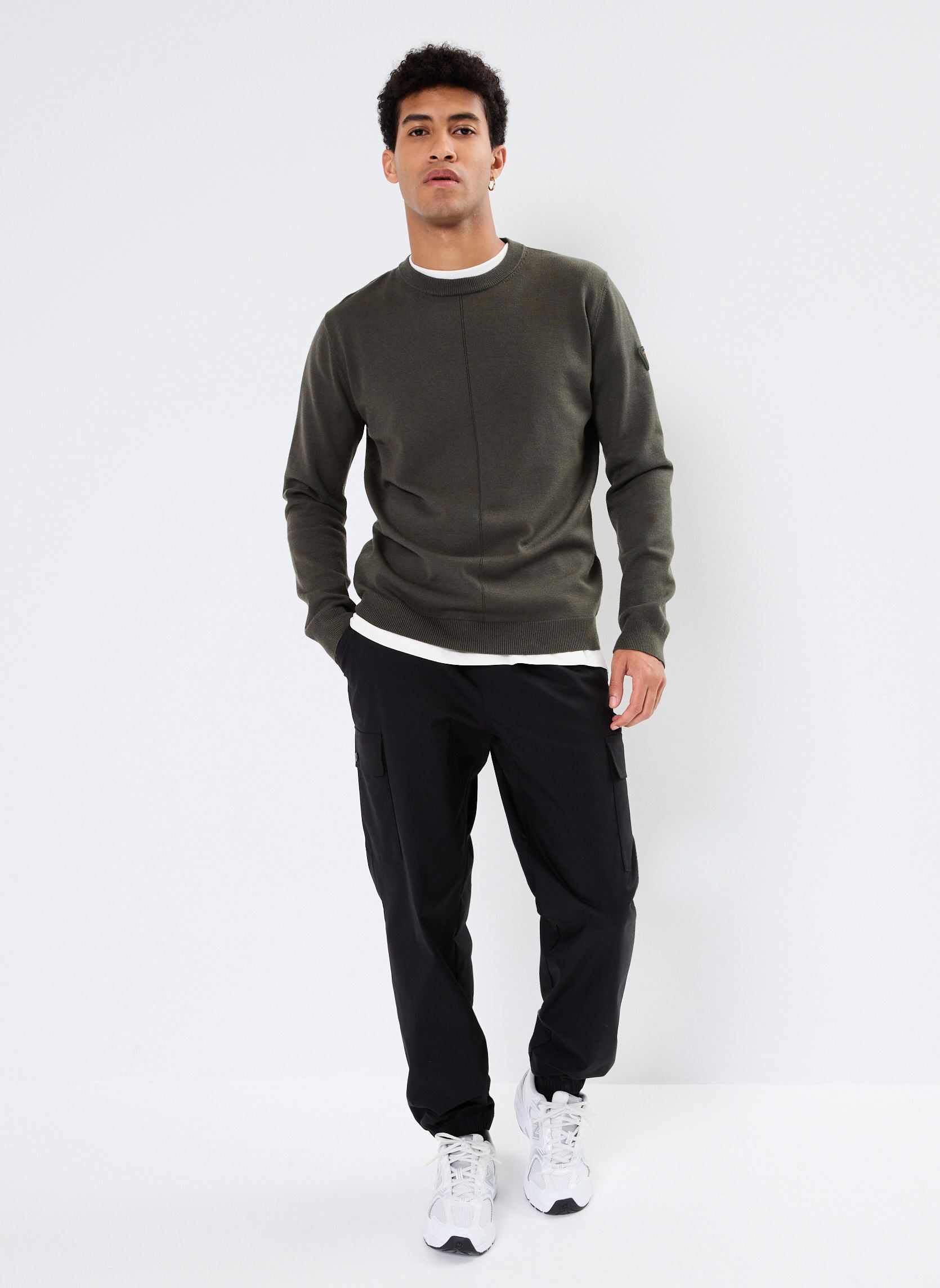 Sweatshirts Alois Pull col Rond heren groen Gertrude Sweatshirts Alois Pull col Rond heren groen KAKI