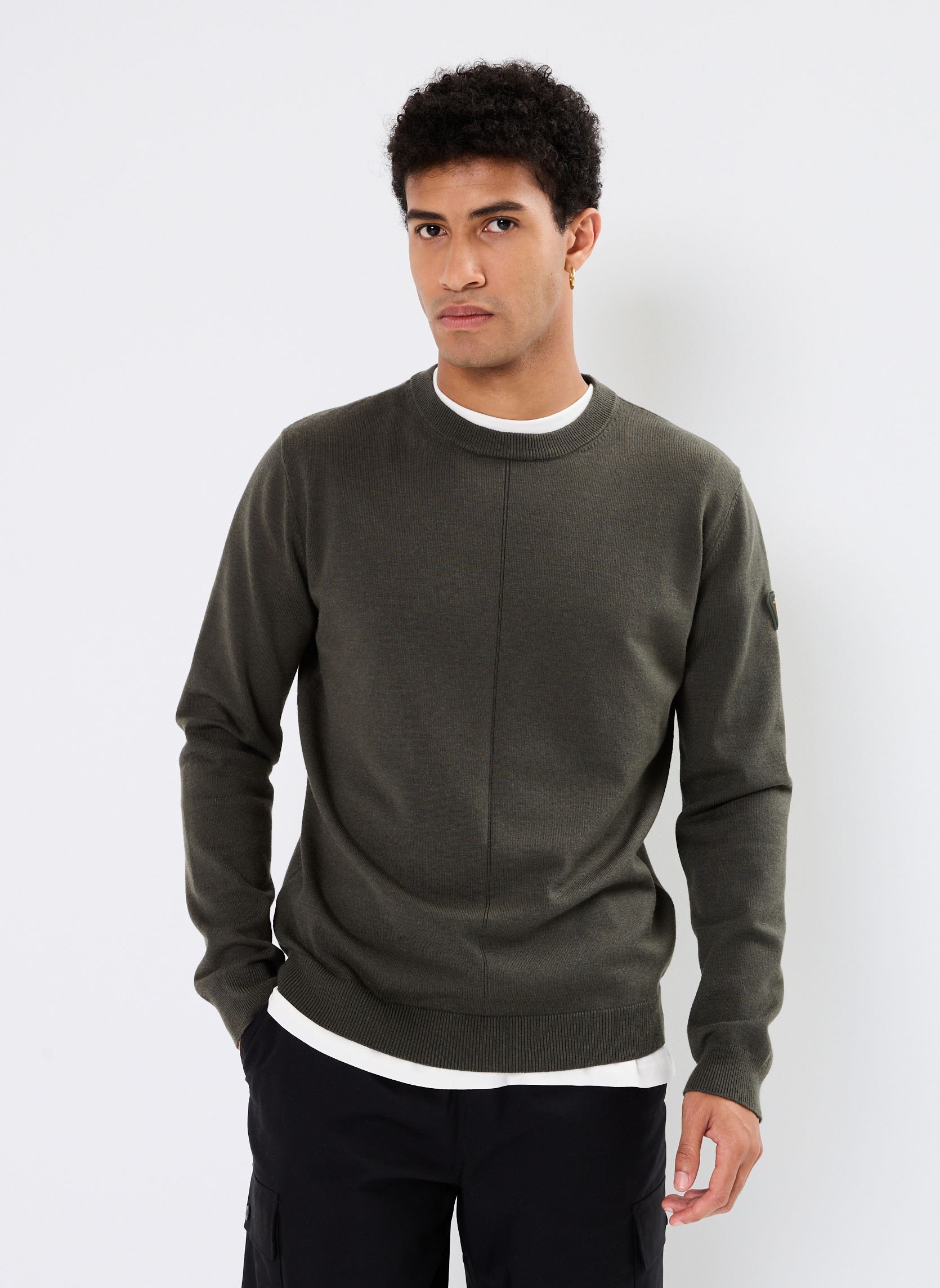 Sweatshirts Alois Pull col Rond heren groen Gertrude Sweatshirts Alois Pull col Rond heren groen KAKI