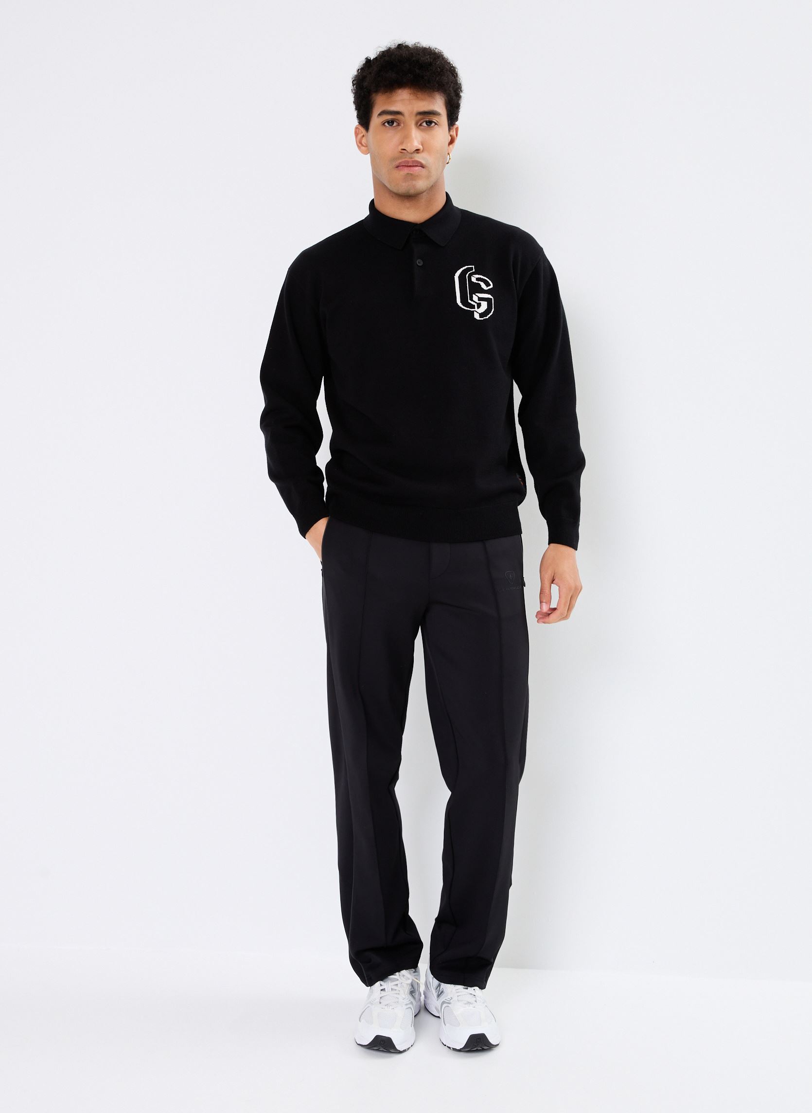 Pullover Gareth Polo Manche Longue herren schwarz Gertrude Pullover Gareth Polo Manche Longue herren schwarz BLACK