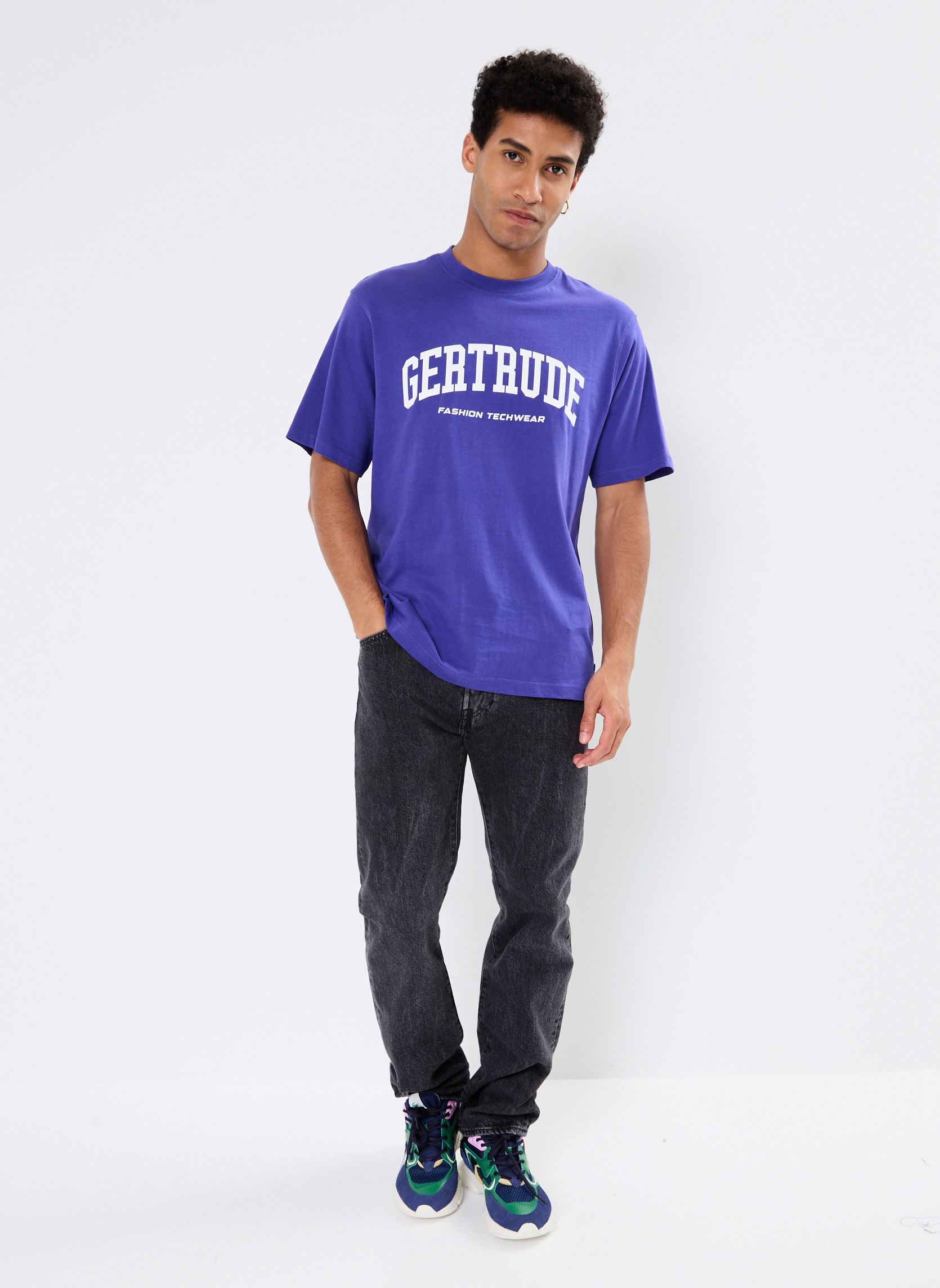 T-shirt a maniche corte Leonce College Tee-Shirt Manches Courtes uomo blu Gertrude T-shirt a maniche corte Leonce College Tee-Shirt Manches Courtes uomo blu PRUSSE