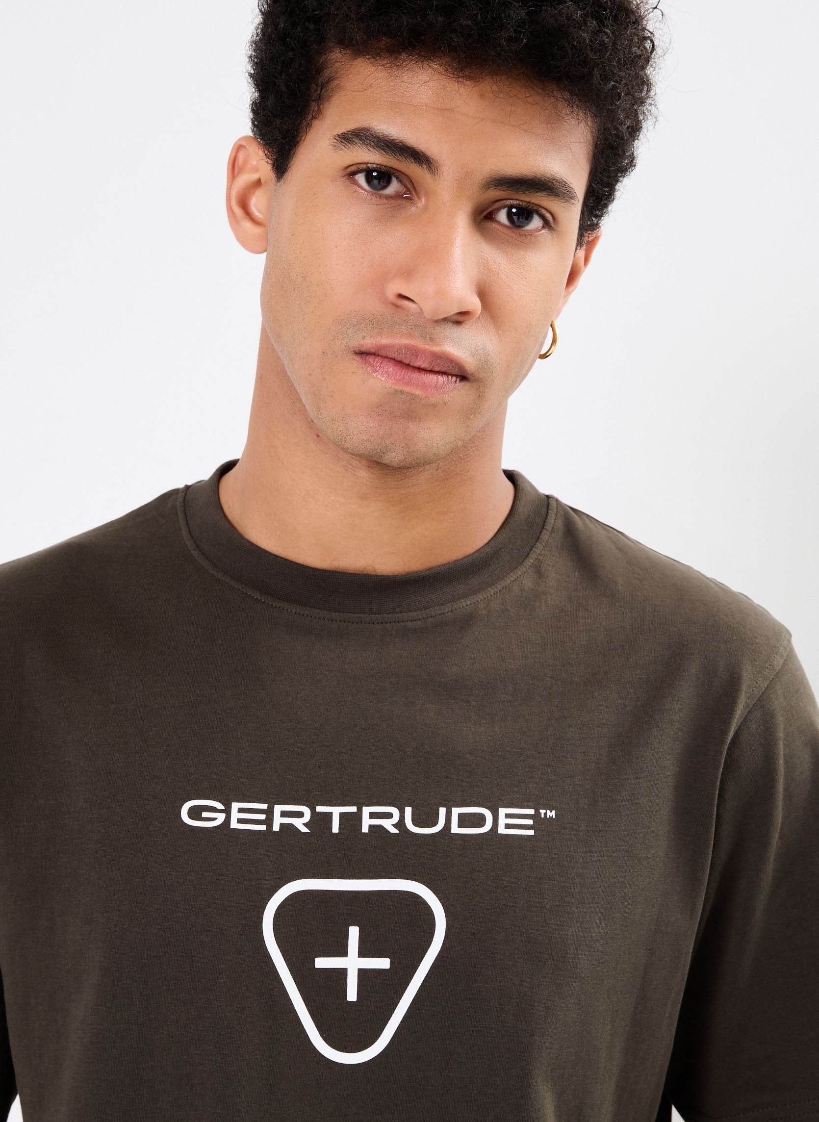 Tee-shirts manches courtes Leonce Logo Tee-shirt manches Courtes homme vert Gertrude Tee-shirts manches courtes Leonce Logo Tee-shirt manches Courtes homme vert KAKI